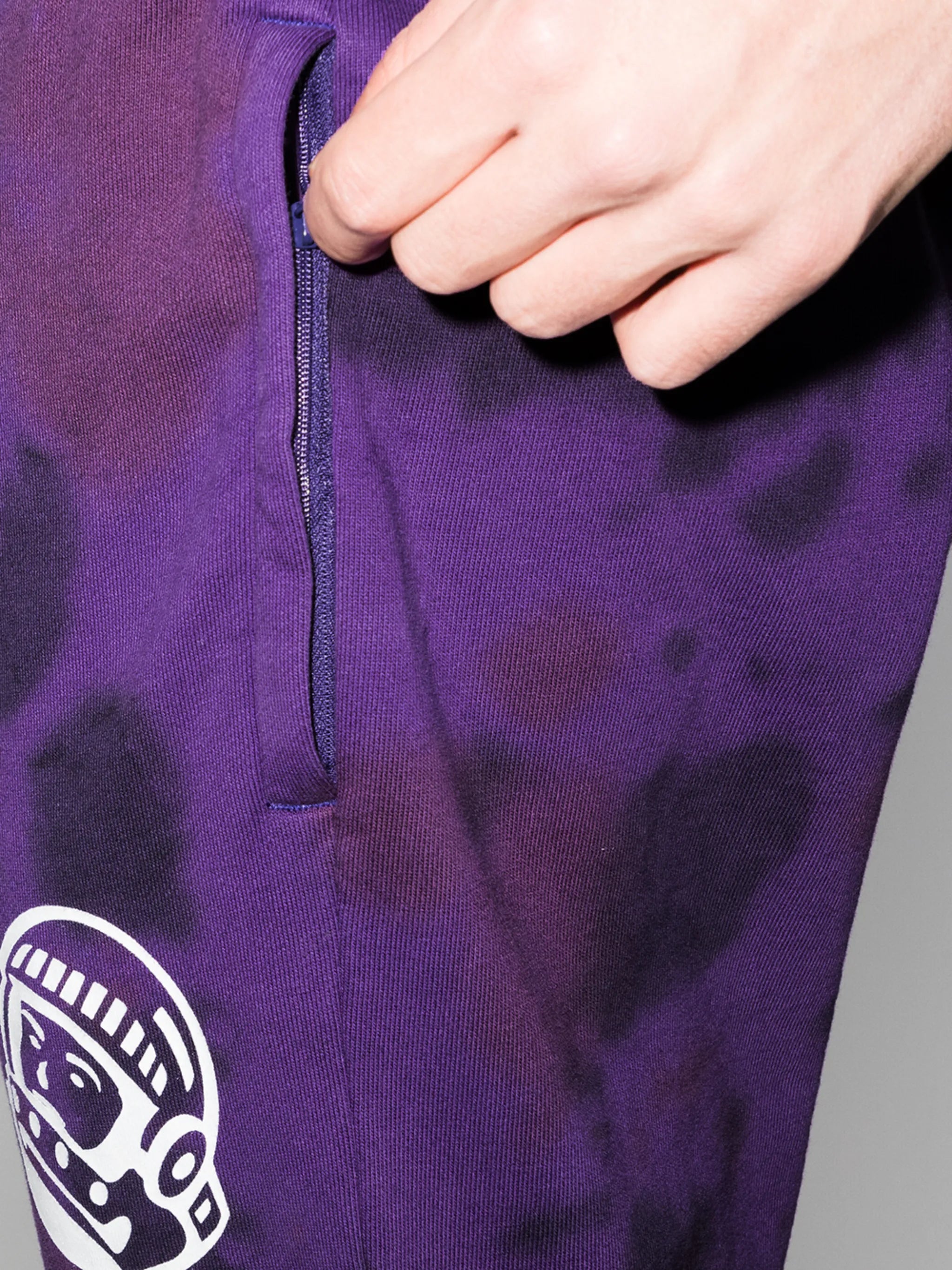 tie-dye cotton track pants