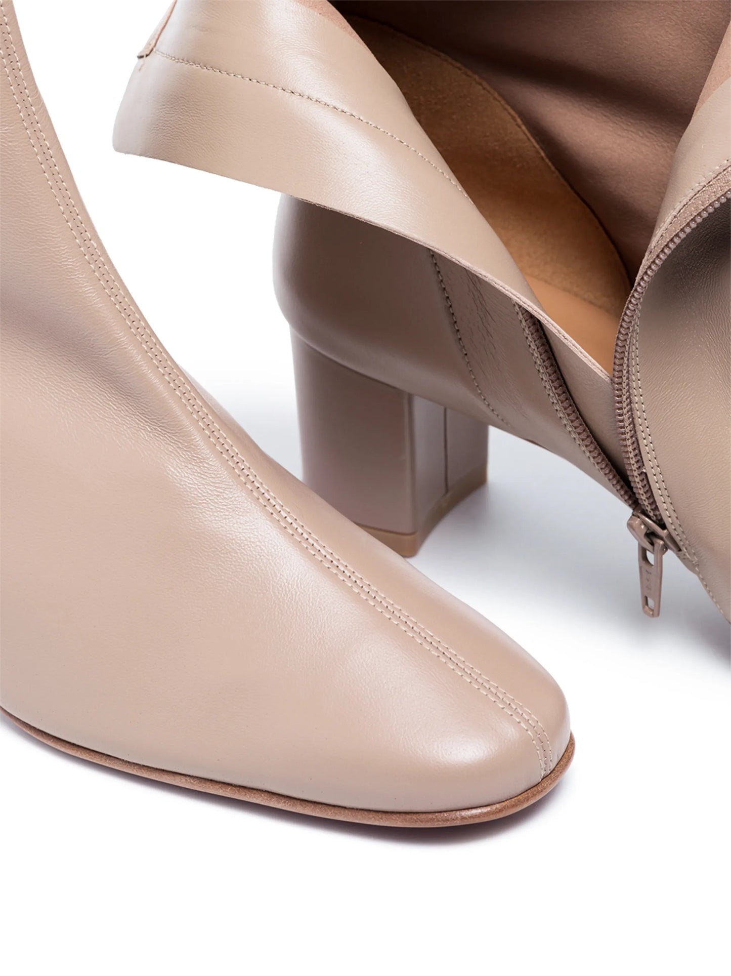 leather 60mm ankle boots