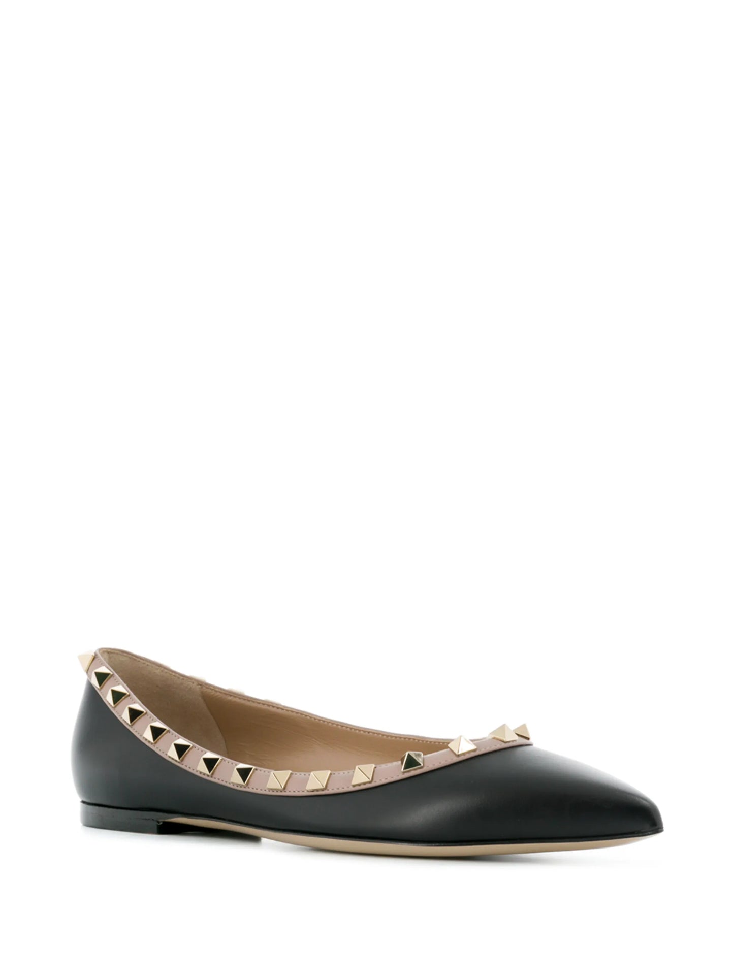 Rockstud-embellished ballerina shoes