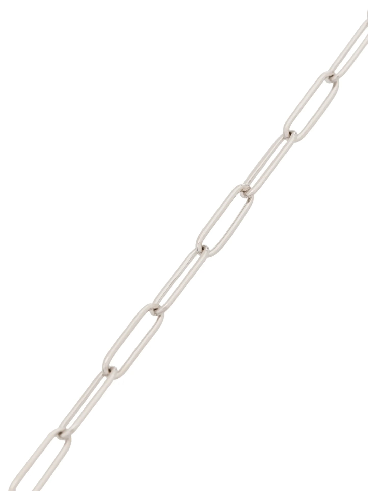 sterling silver box chain-link necklace
