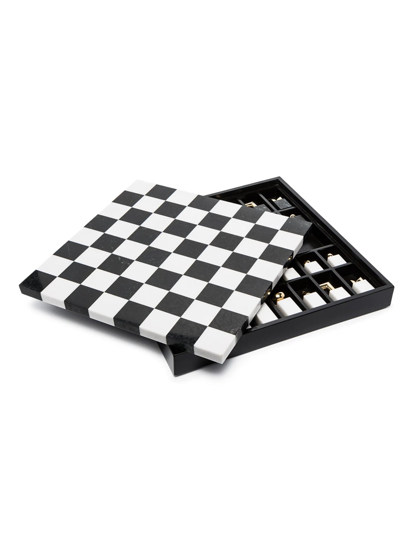 24kt gold stone chess set