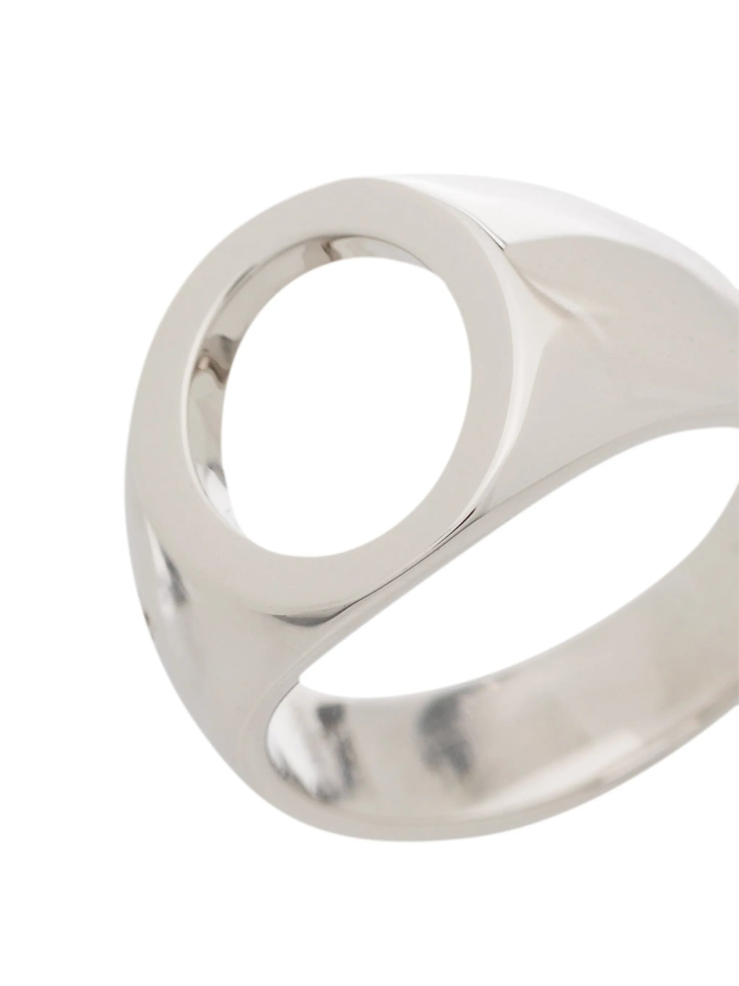 sterling silver oval open ring