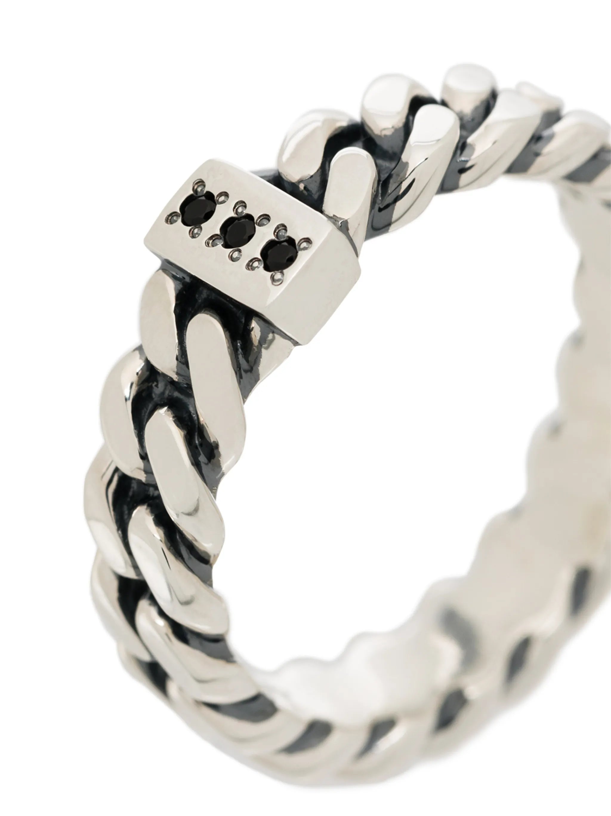 sterling silver chain ring