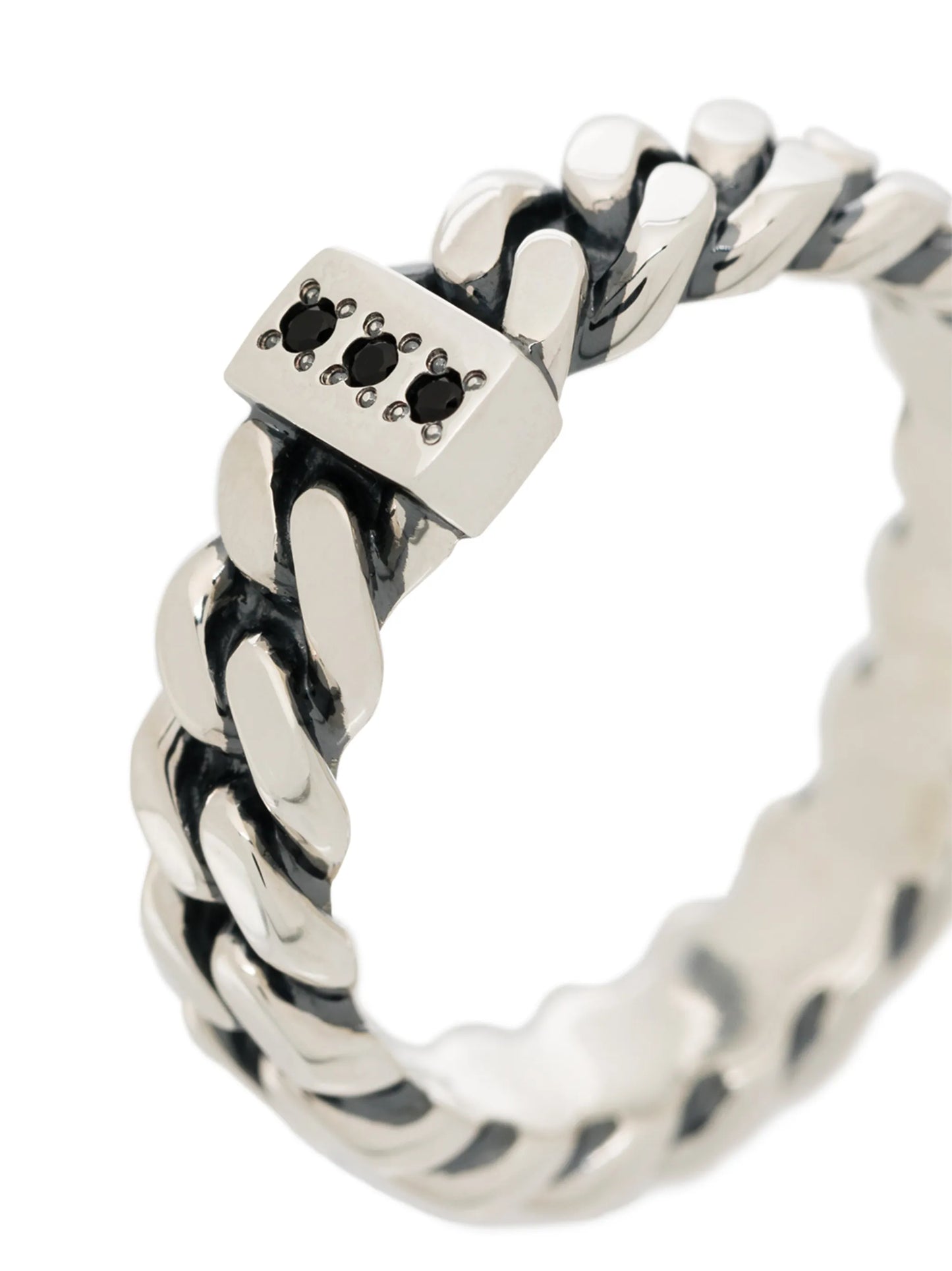 sterling silver chain ring