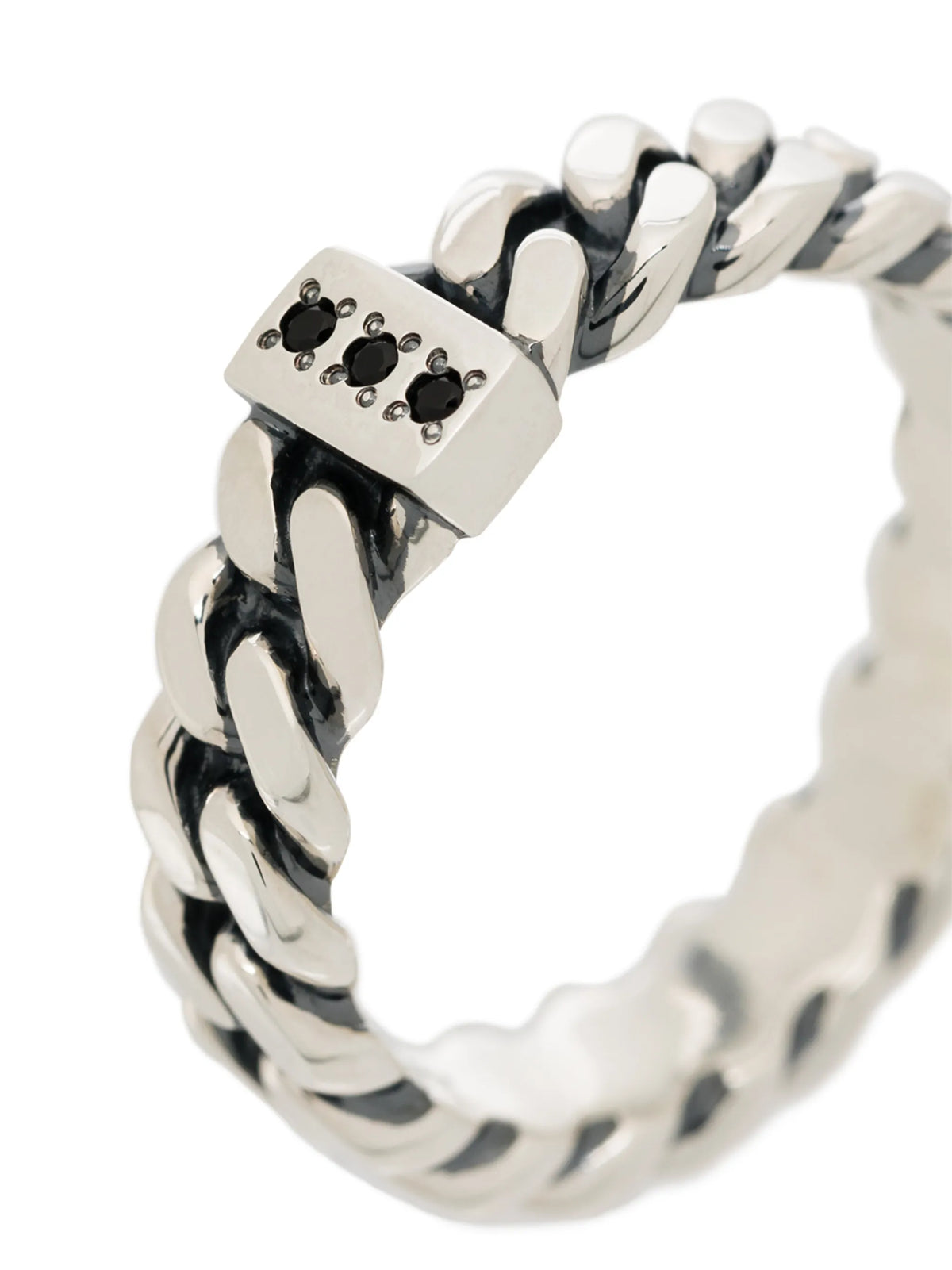 sterling silver chain ring