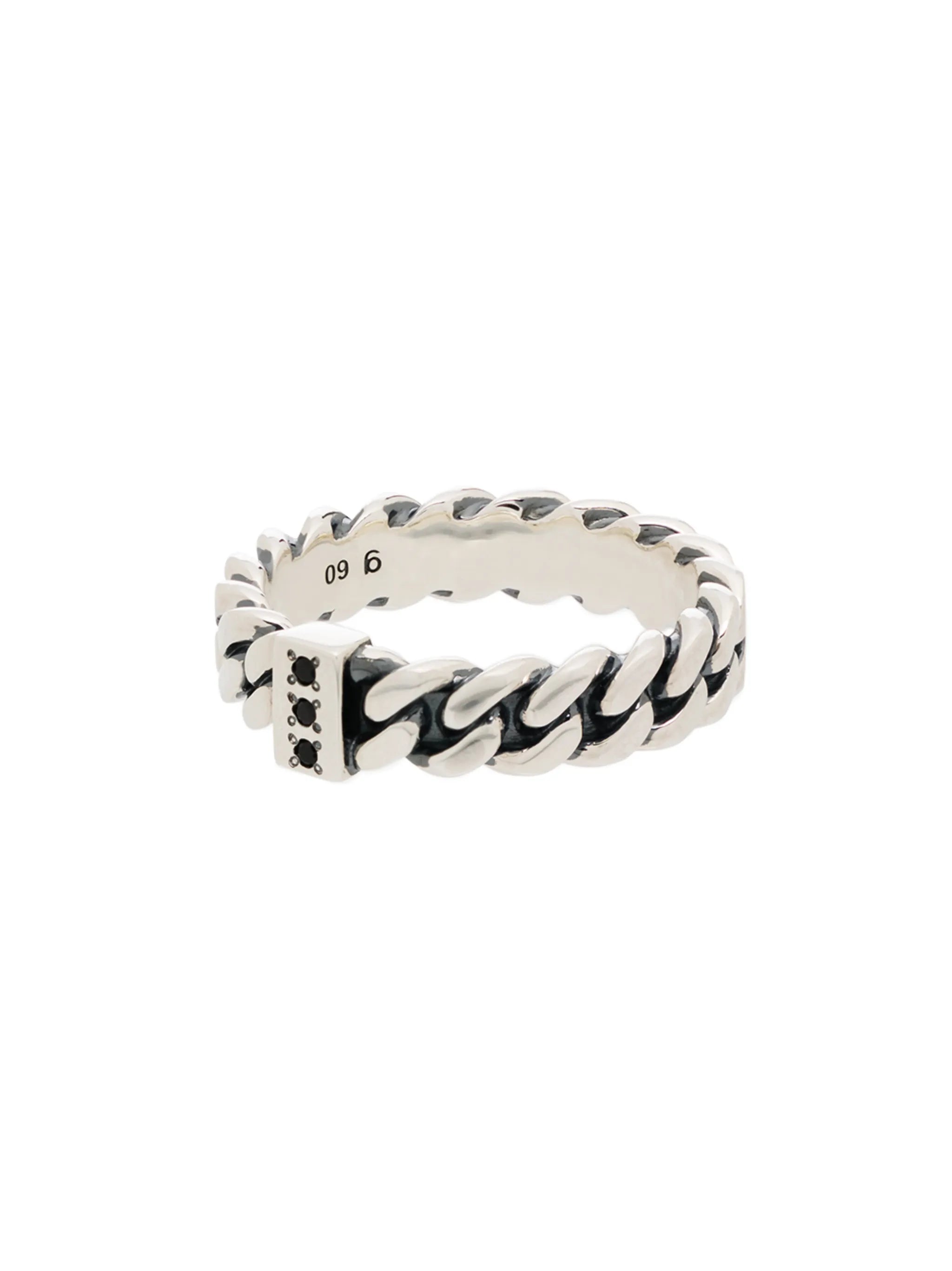sterling silver chain ring