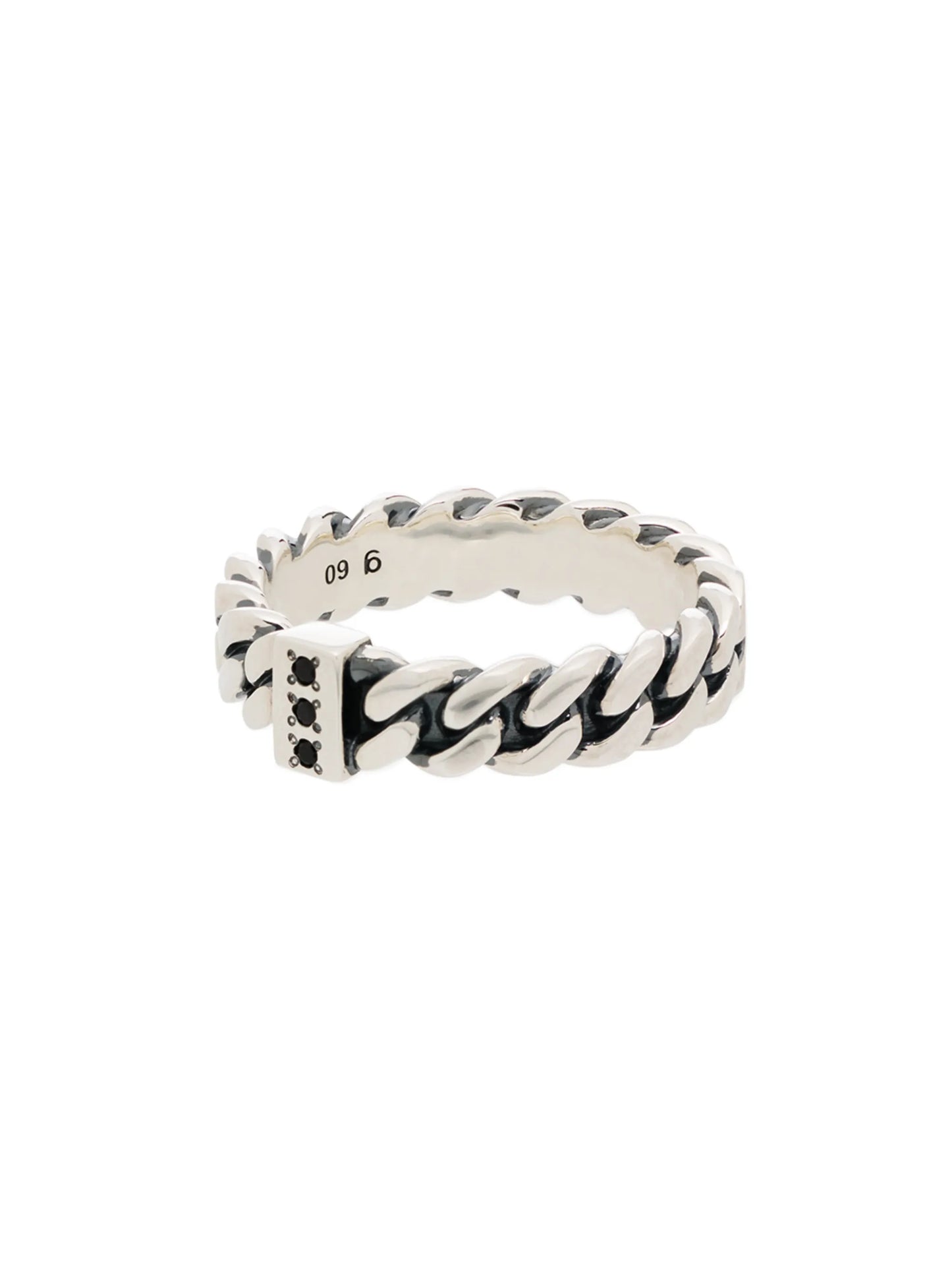 sterling silver chain ring