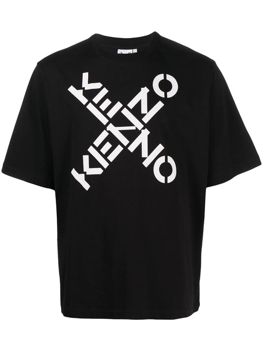 Crossed Logo crew-neck T-shirt