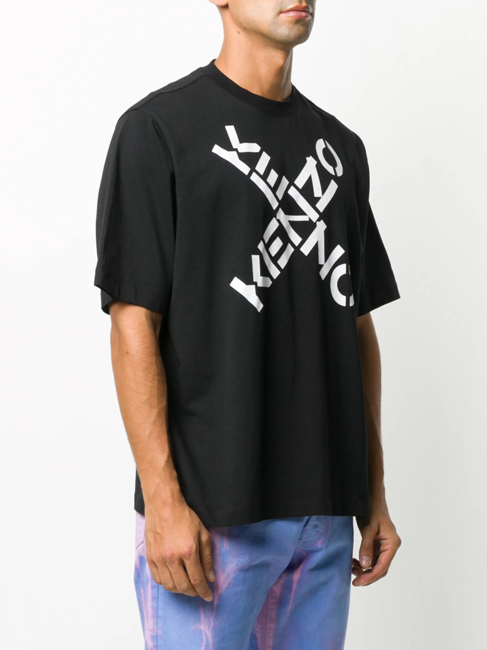 Crossed Logo crew-neck T-shirt