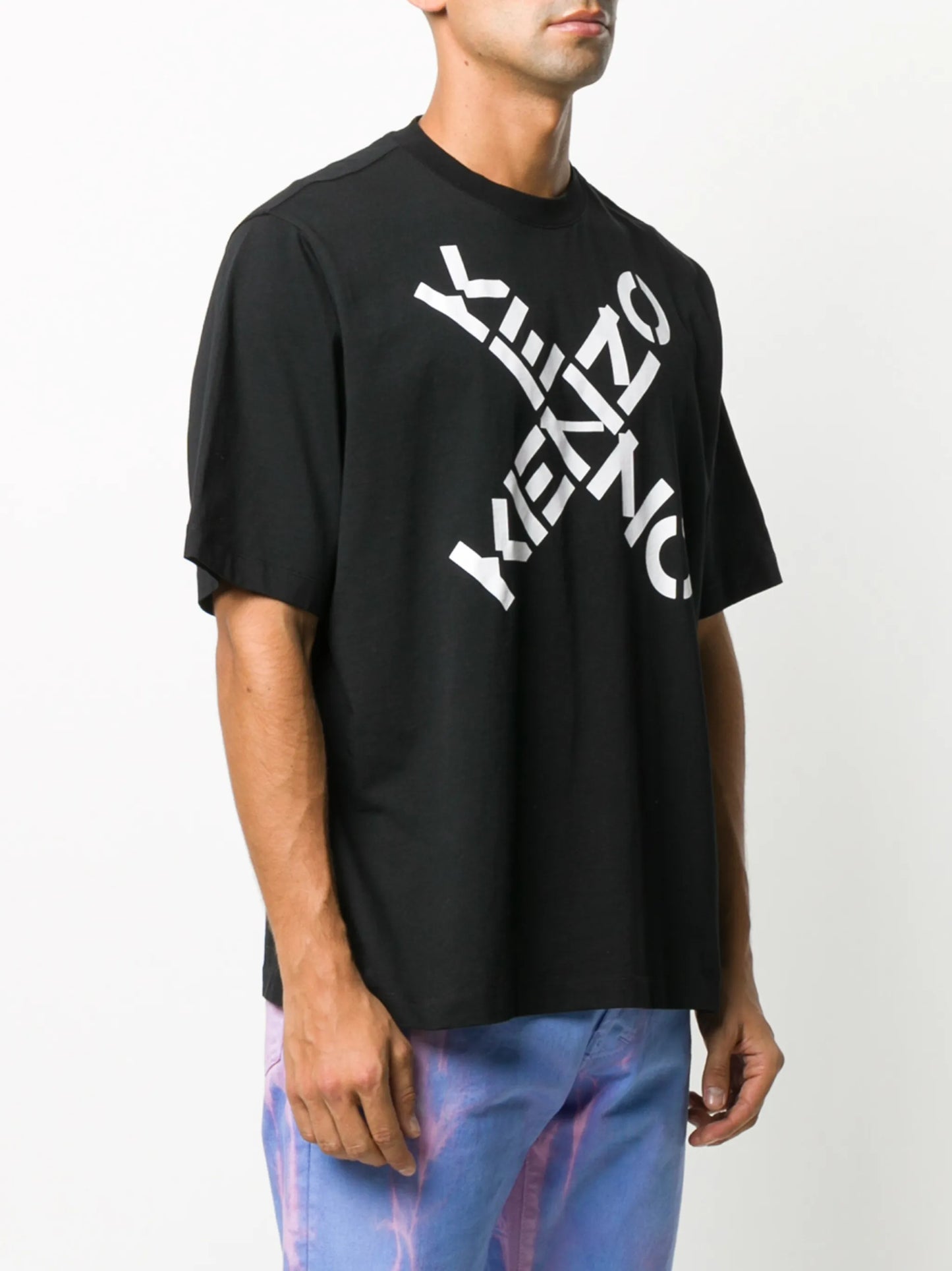 Crossed Logo crew-neck T-shirt