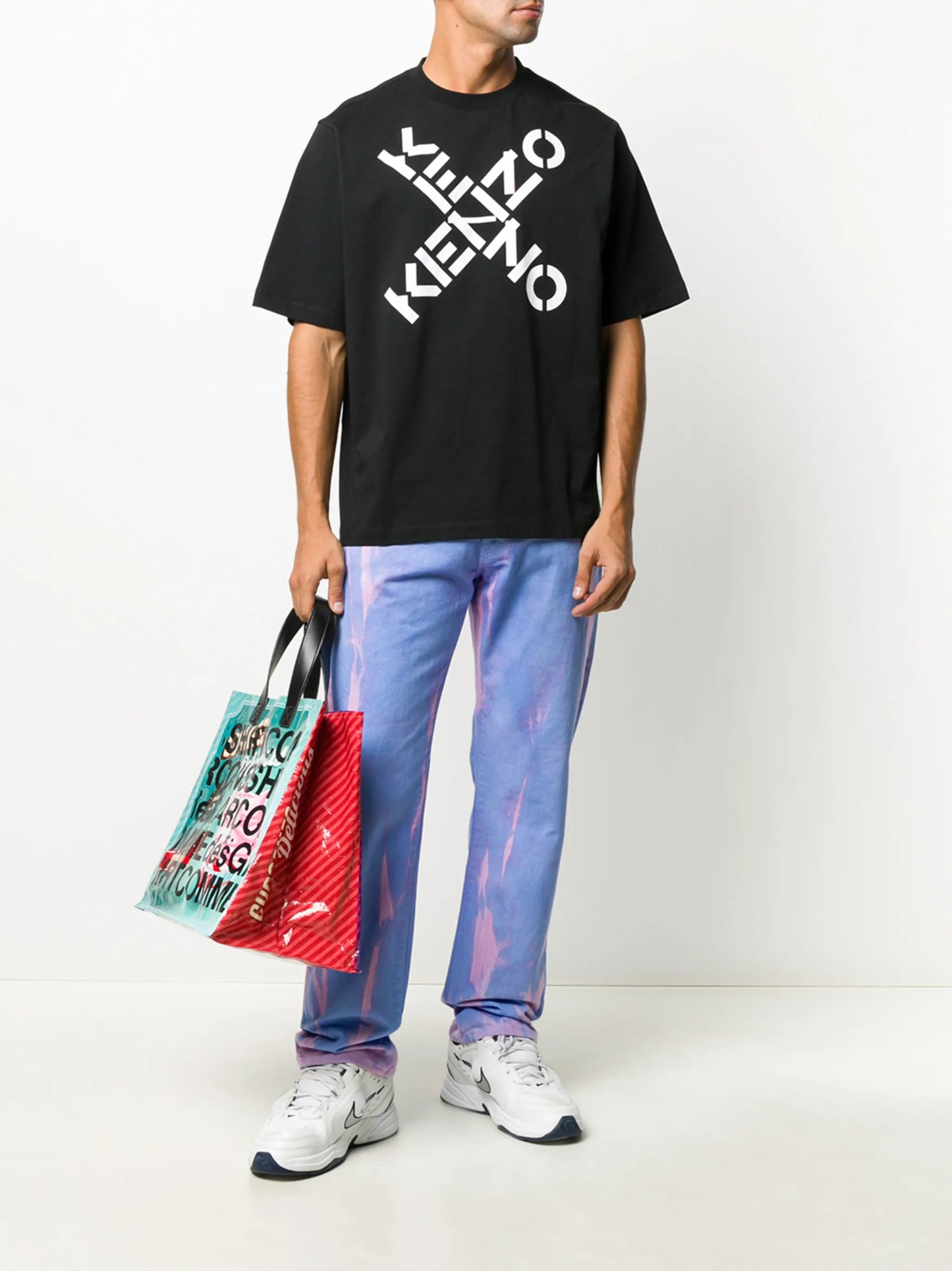 Crossed Logo crew-neck T-shirt