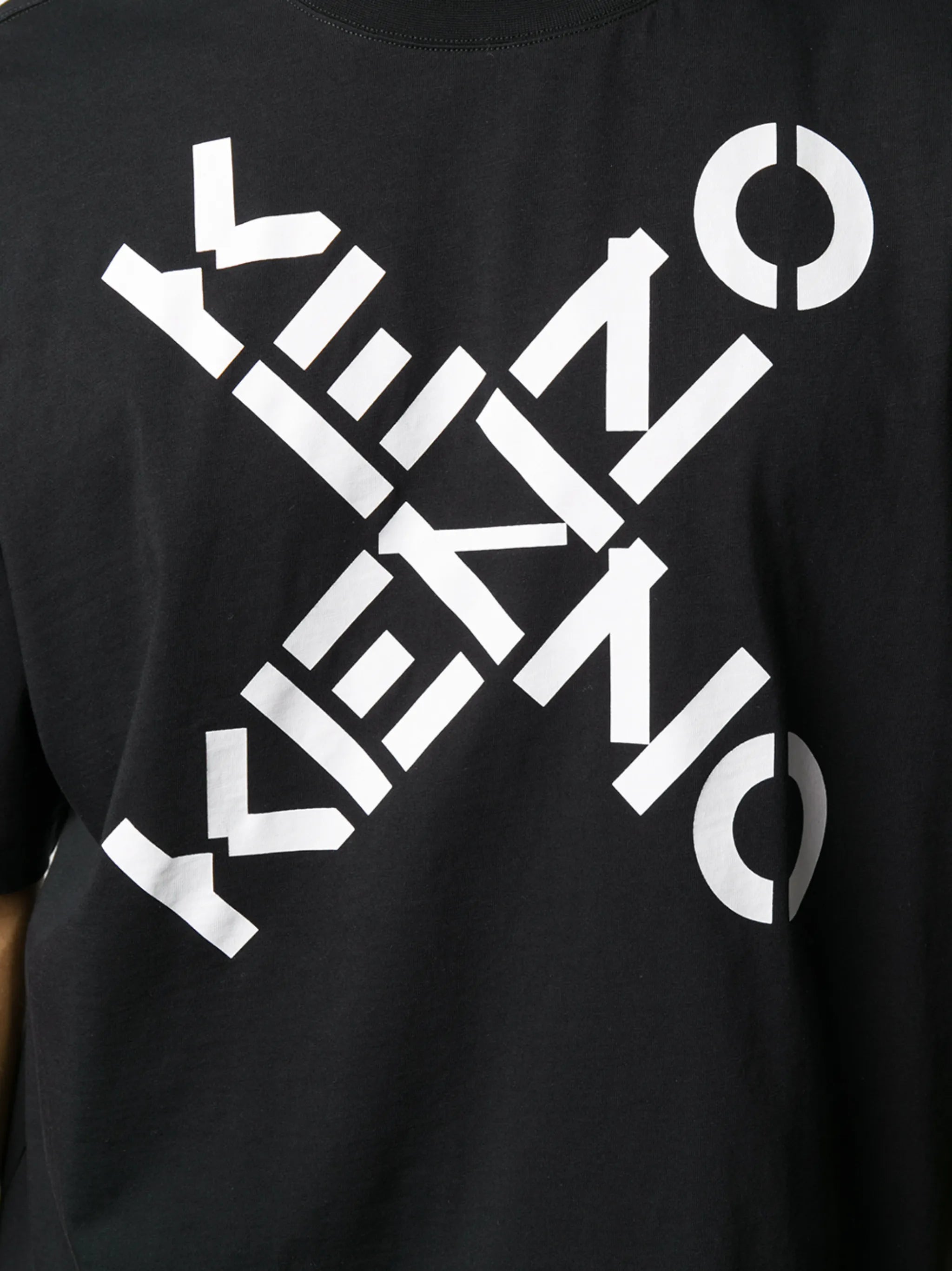 Crossed Logo crew-neck T-shirt