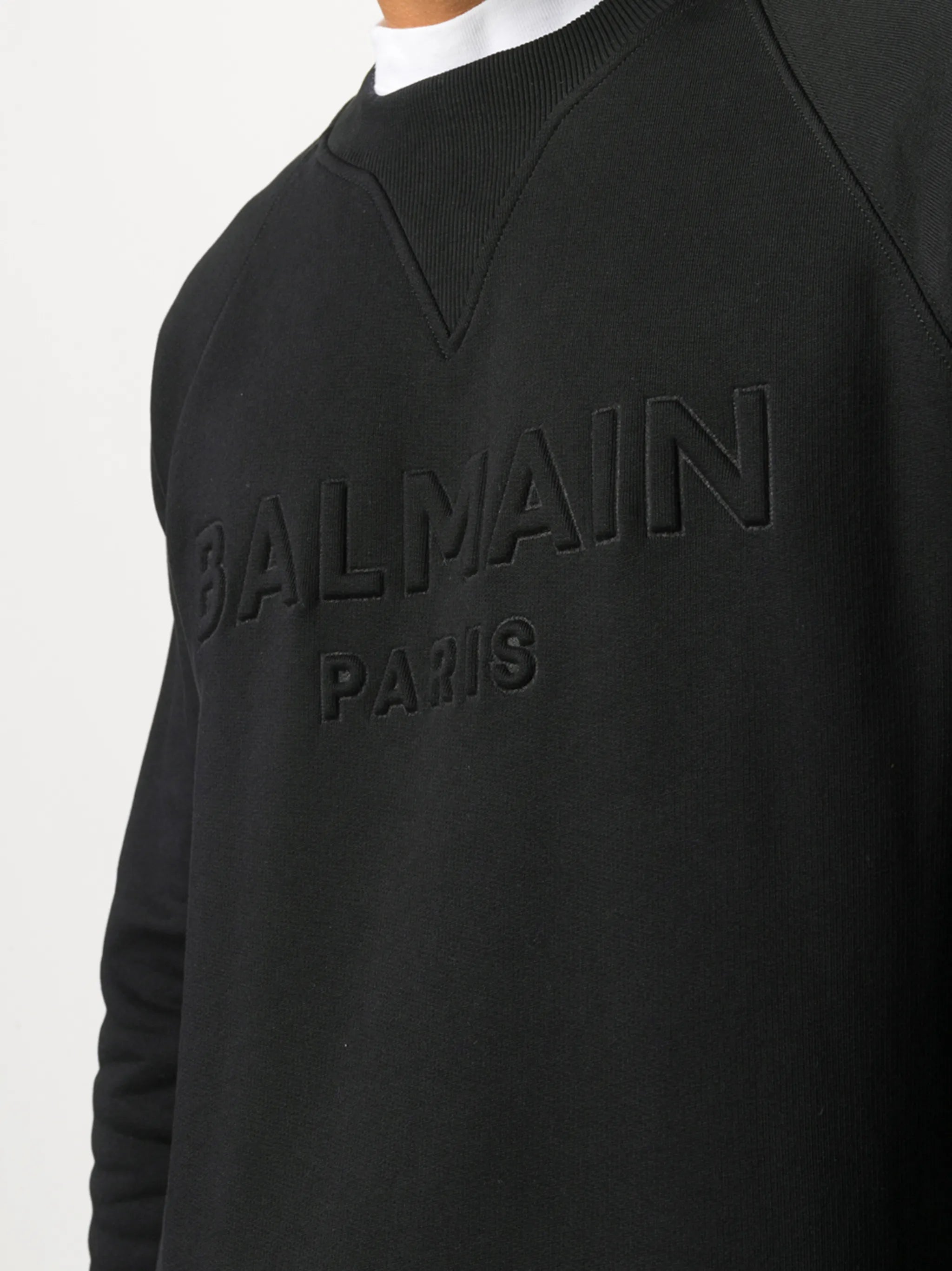 logo embossed sweatshirt