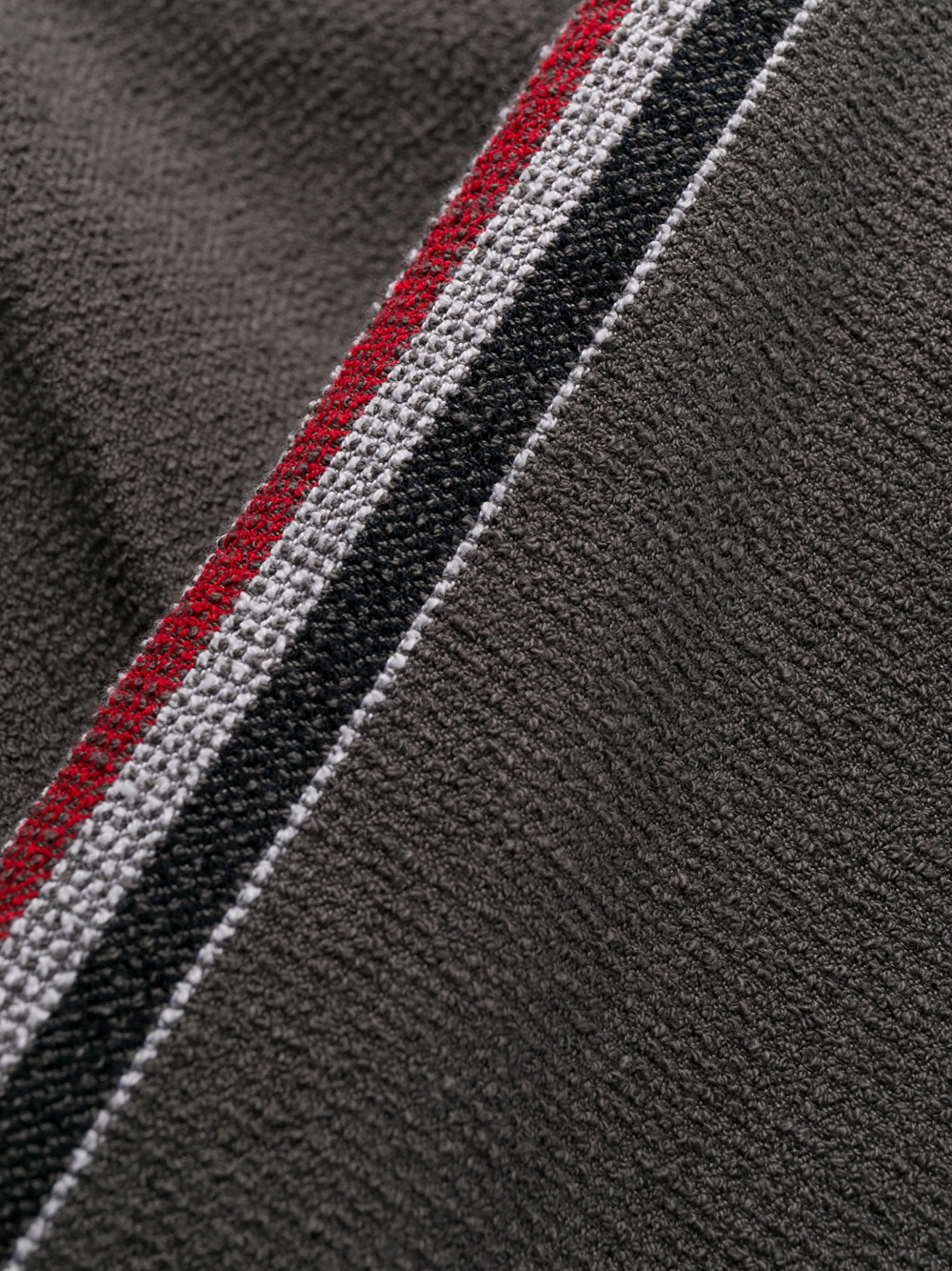 backstrap side-stripe cotton trousers