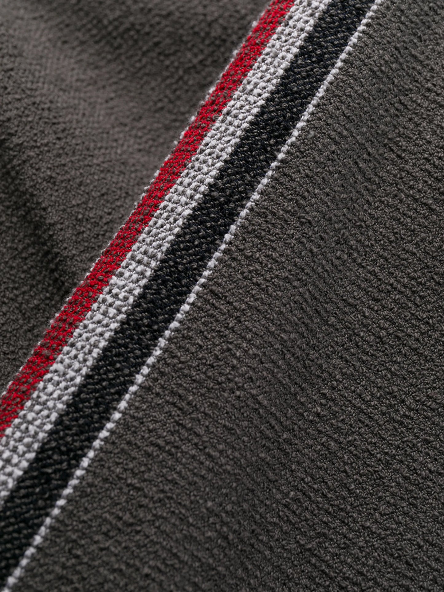backstrap side-stripe cotton trousers