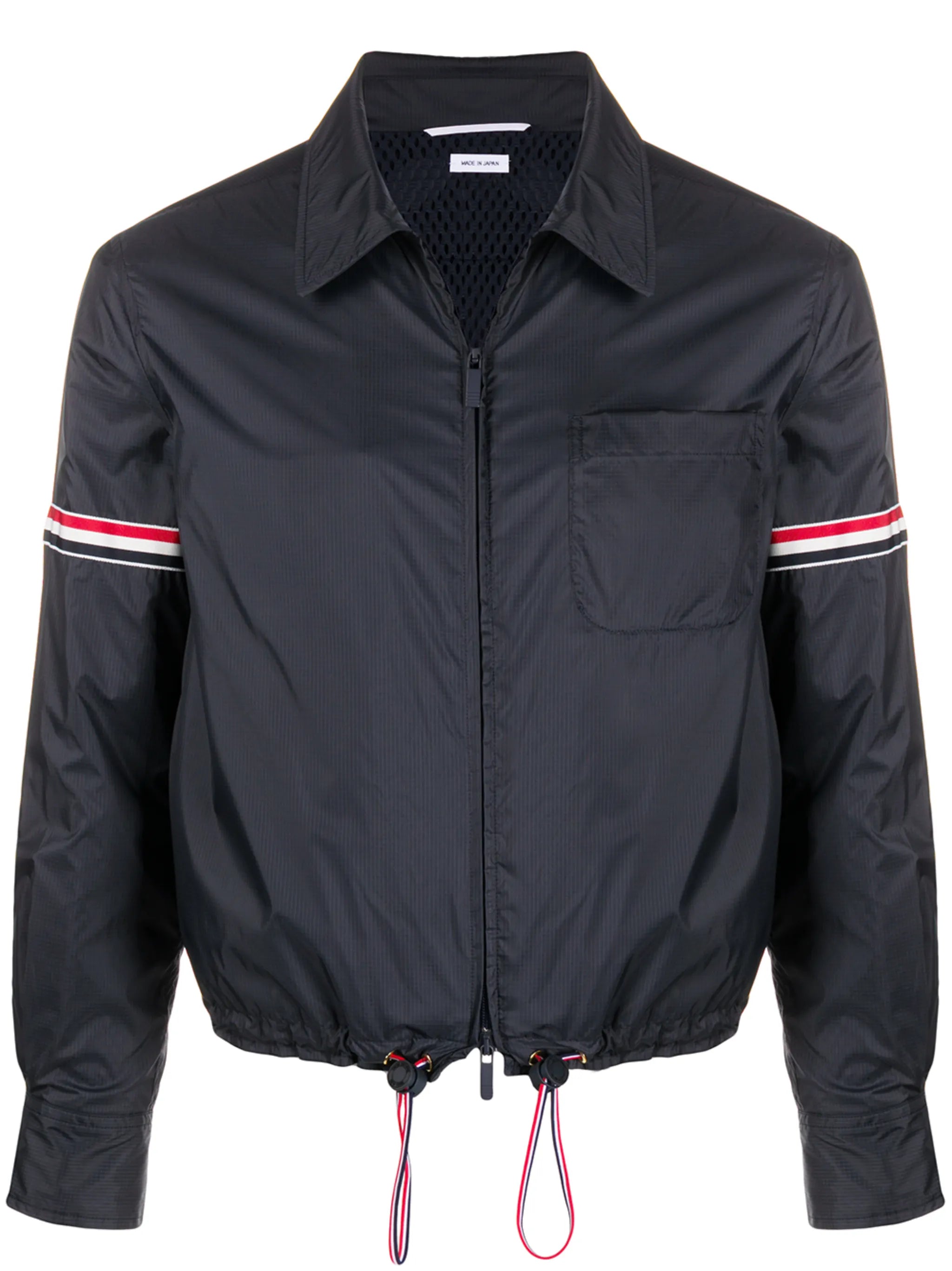 armband zip-up jacket