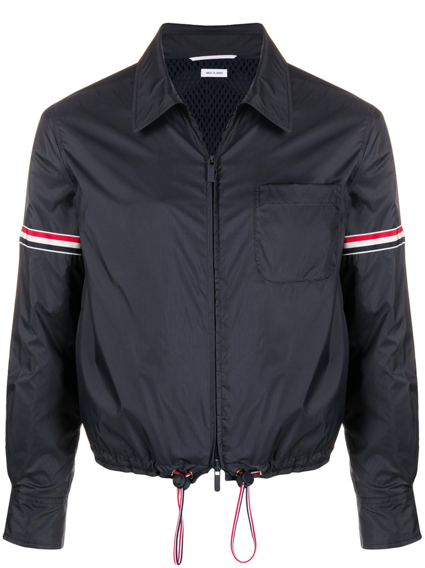 armband zip-up jacket