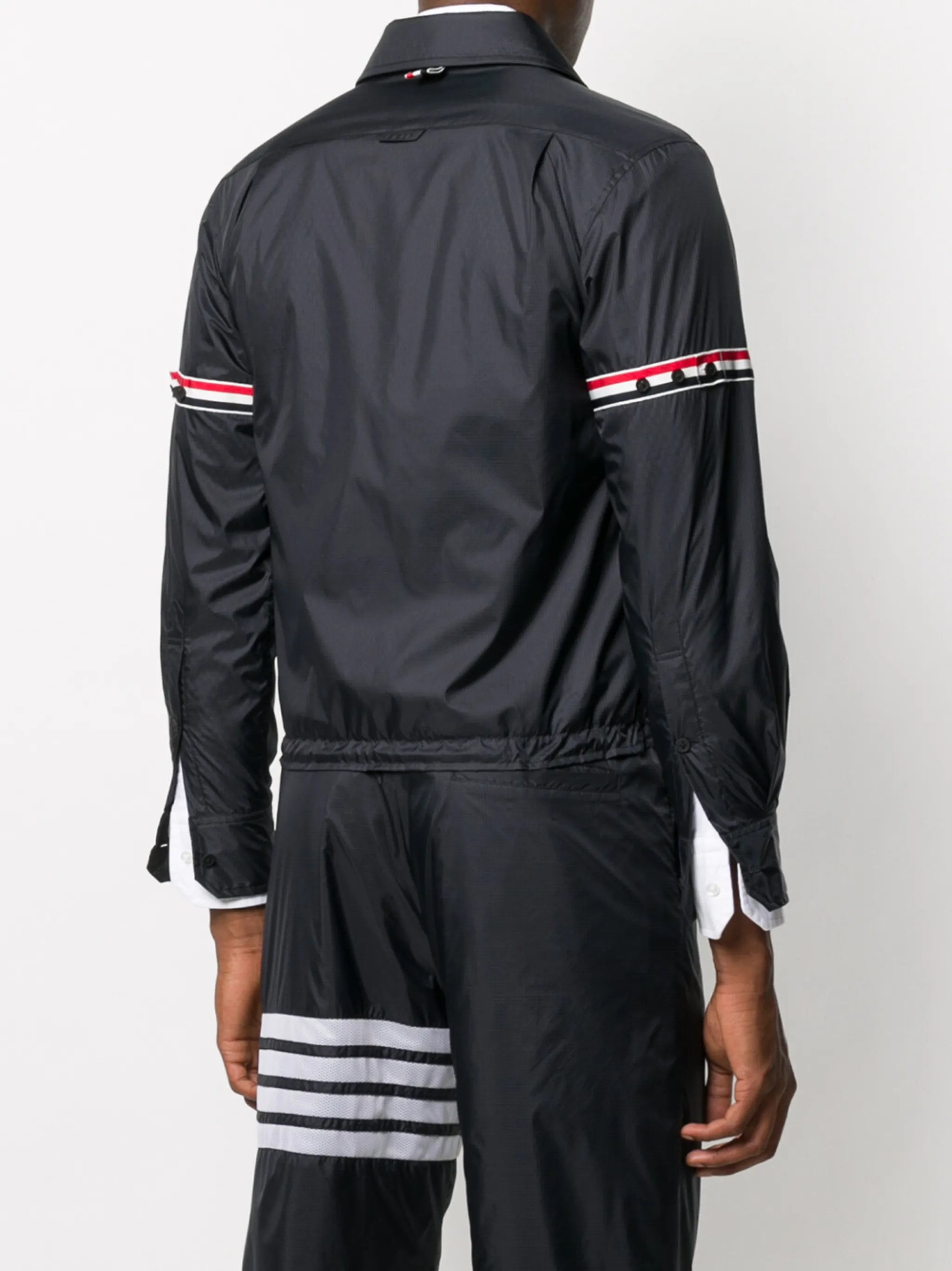 armband zip-up jacket