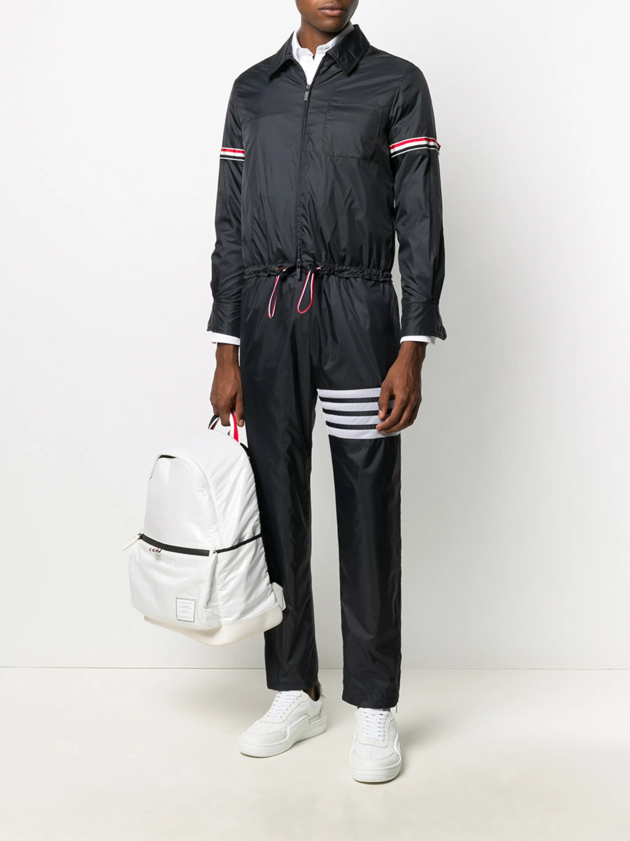 armband zip-up jacket