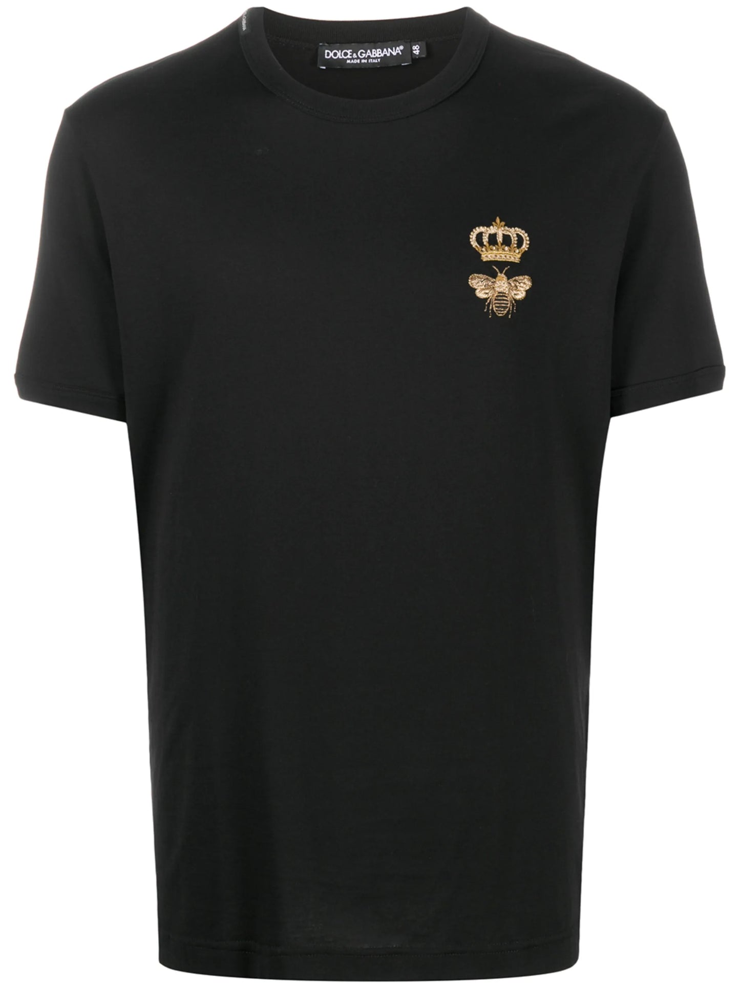 embroidered cotton T-shirt