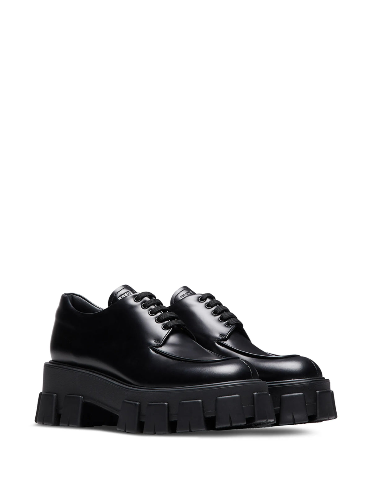 Moonlith brushed leather lace-up shoes