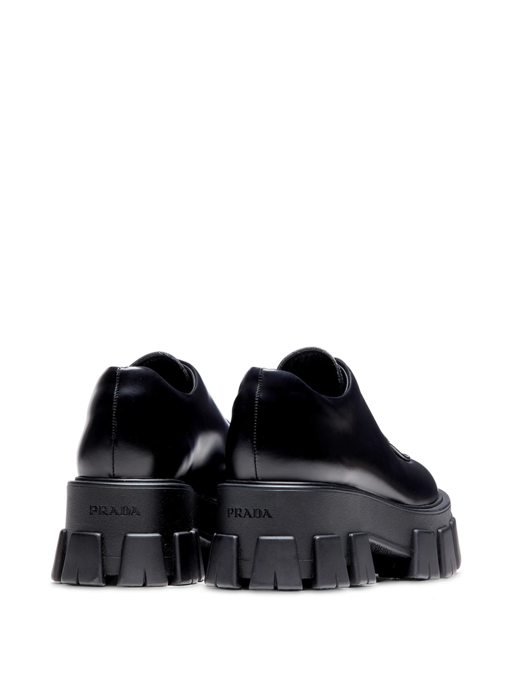 Moonlith brushed leather lace-up shoes