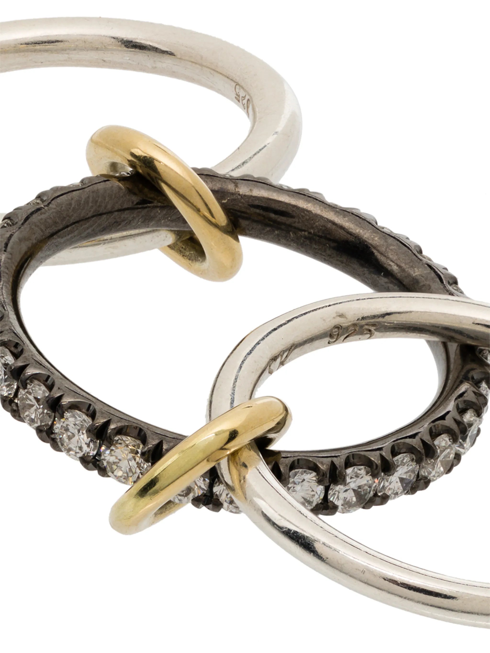 Petunia stacked diamond ring