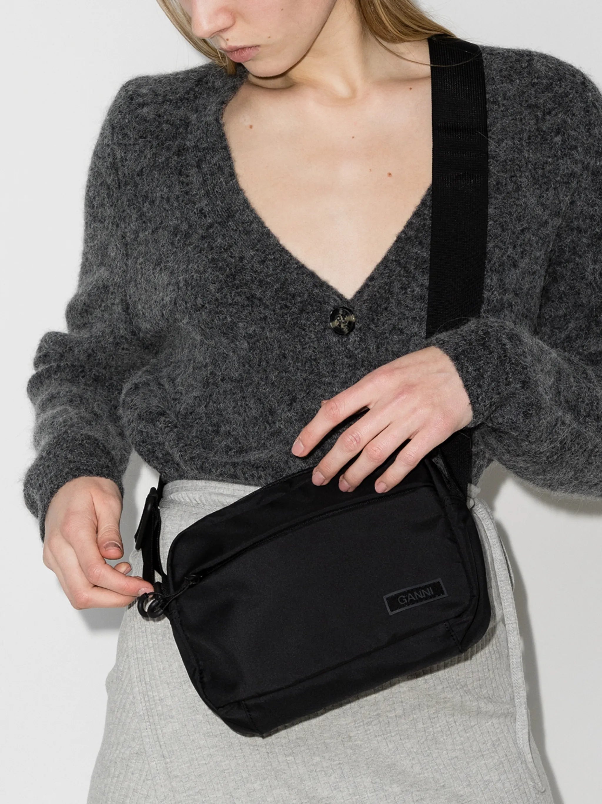 logo-patch crossbody bag