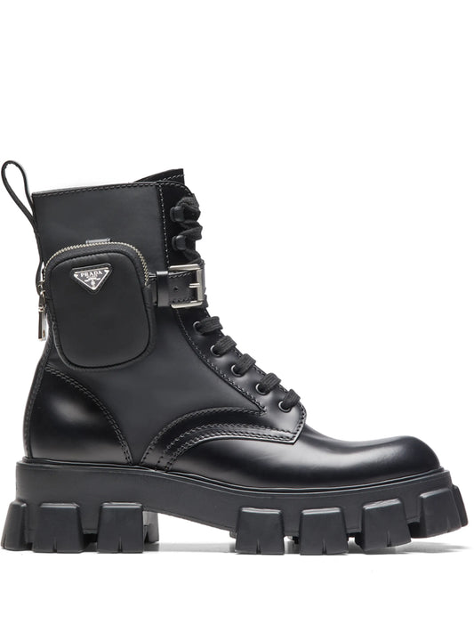 ankle pouch combat boots