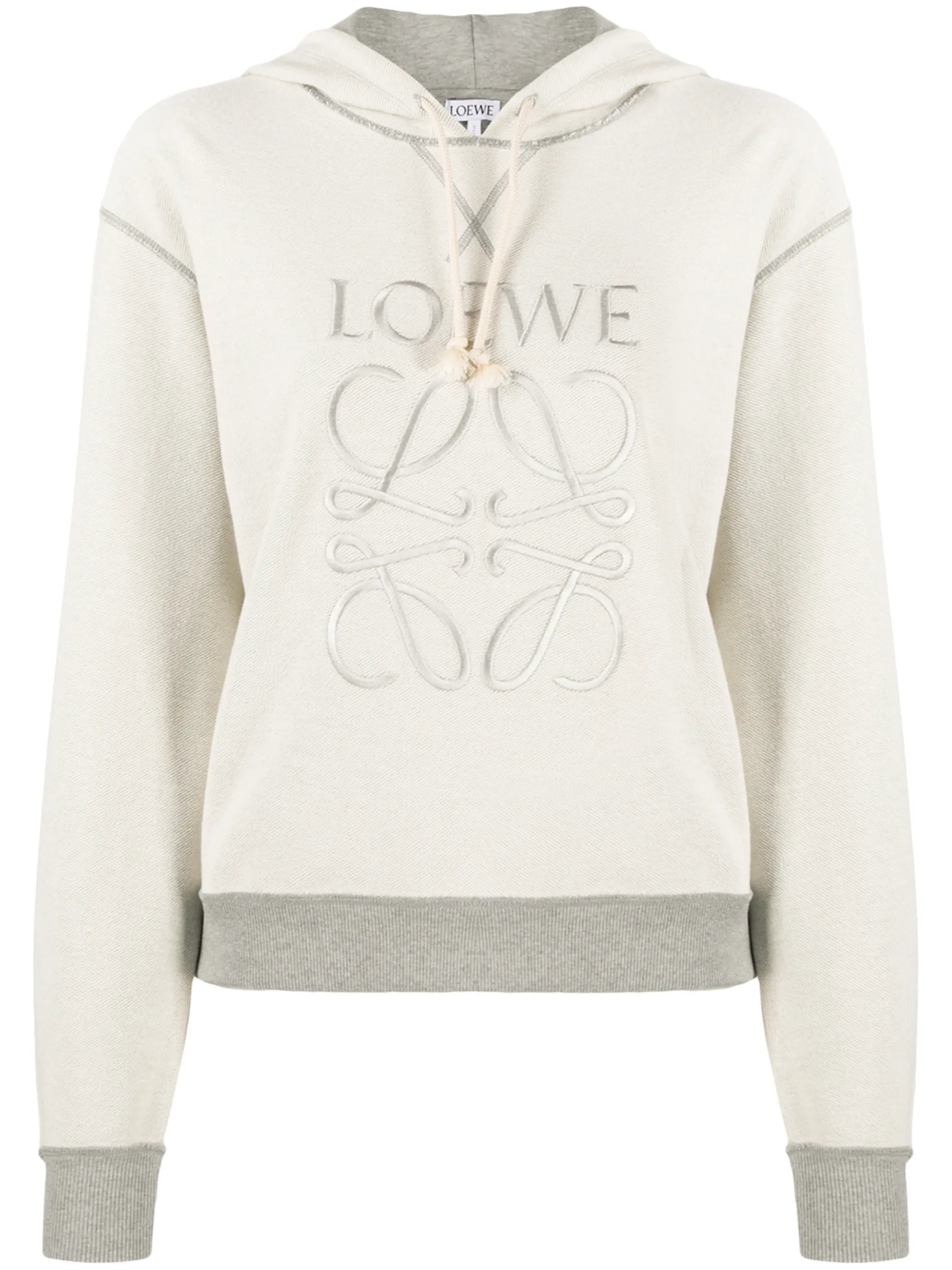 logo-embroidered hoodie