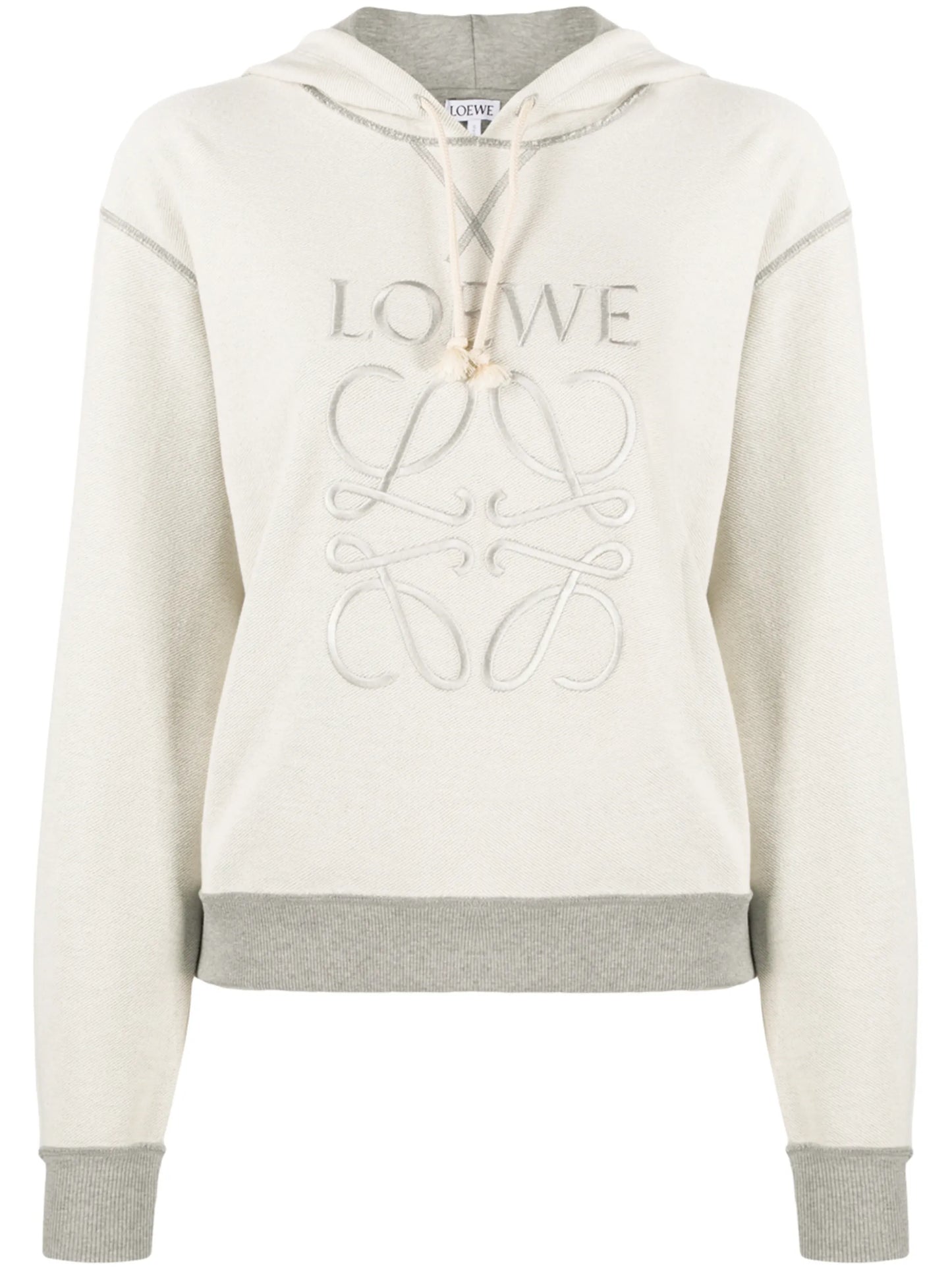 logo-embroidered hoodie