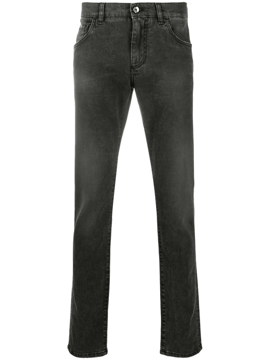logo-appliqué skinny jeans