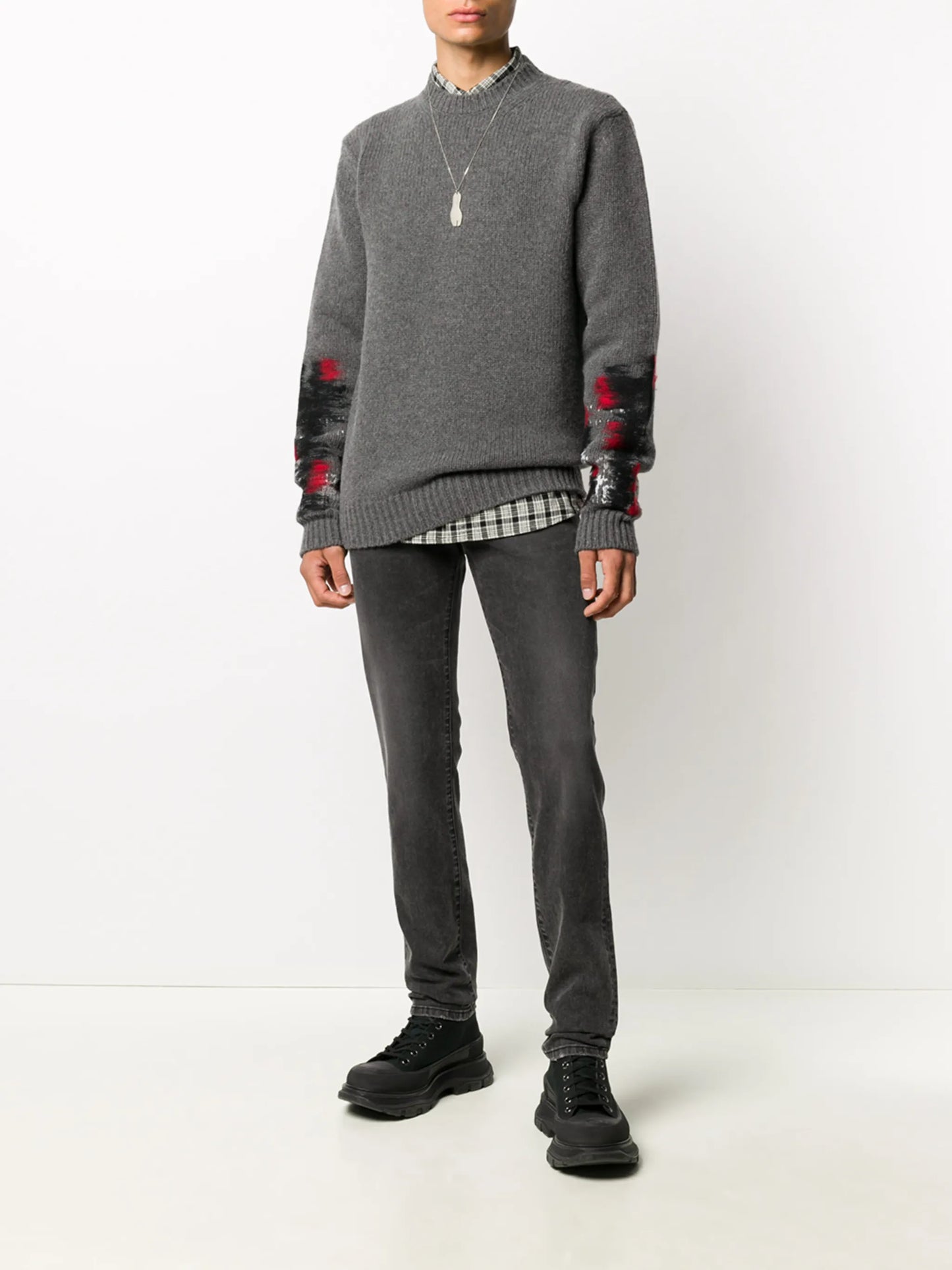 logo-appliqué skinny jeans