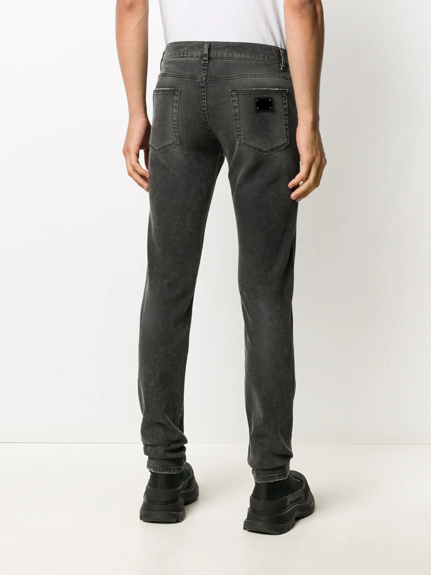 logo-appliqué skinny jeans