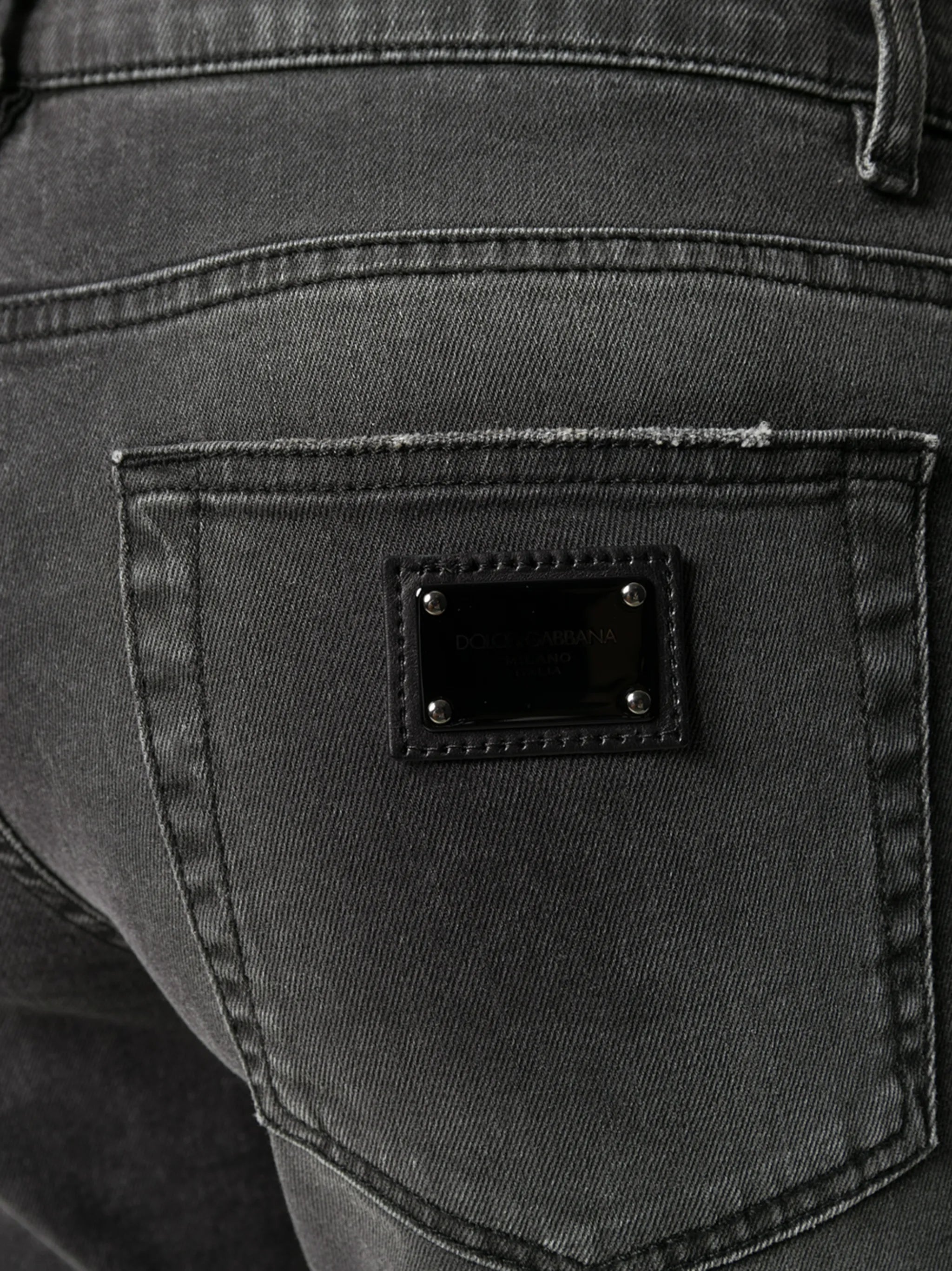 logo-appliqué skinny jeans