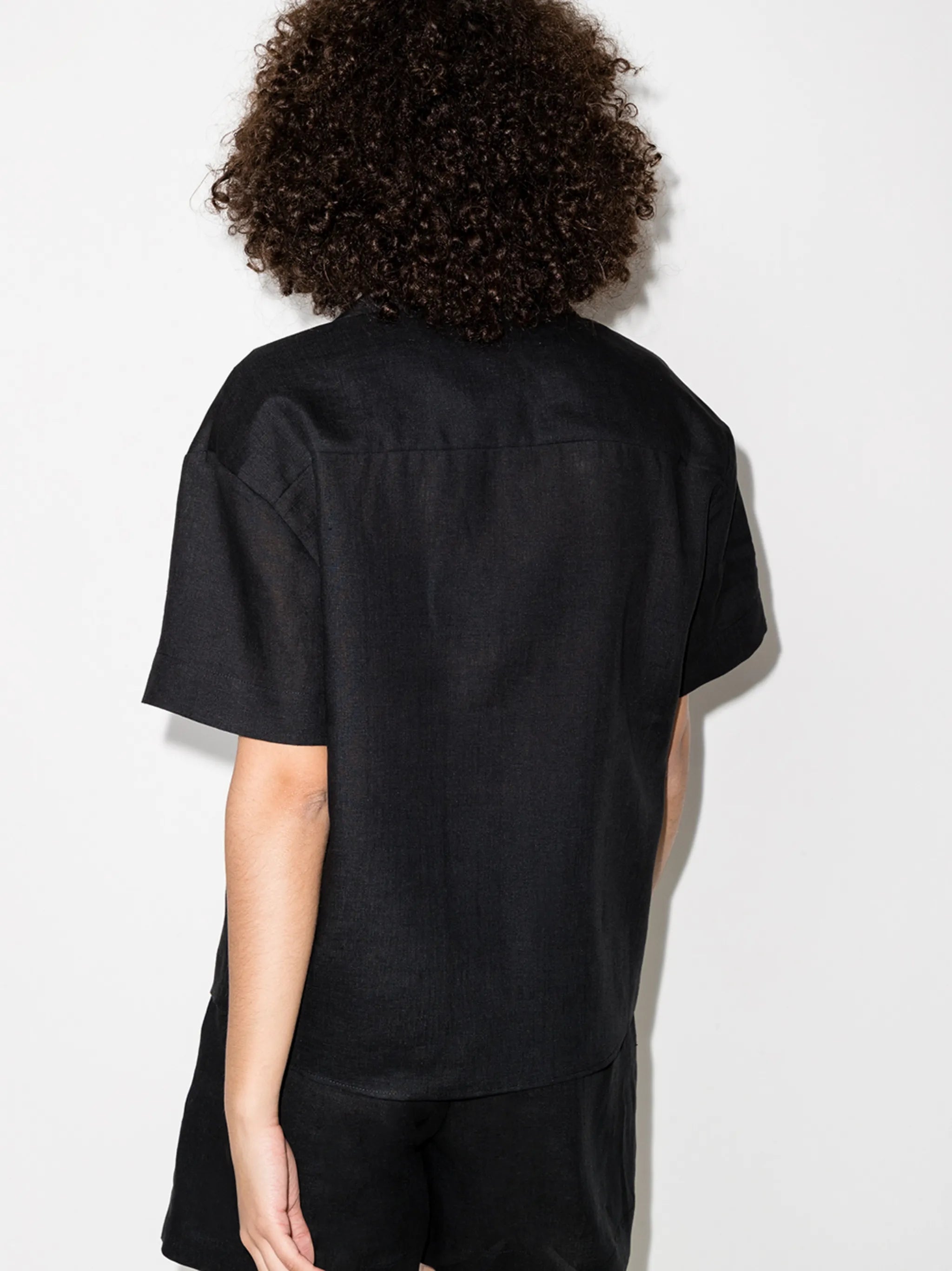 organic linen button-up shirt
