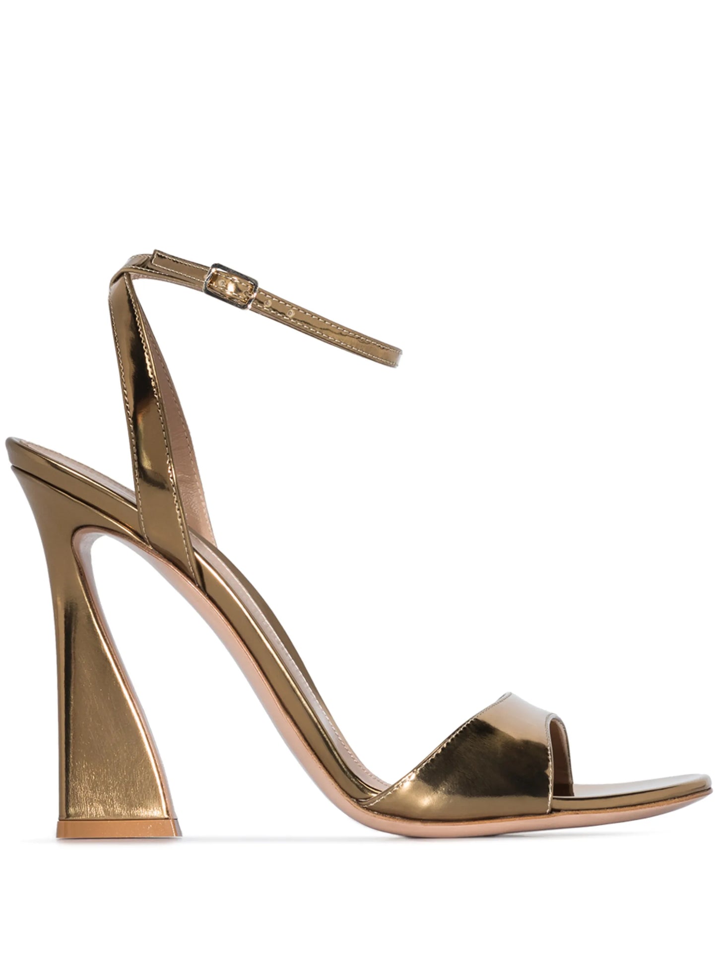 Aura 105mm patent leather sandals