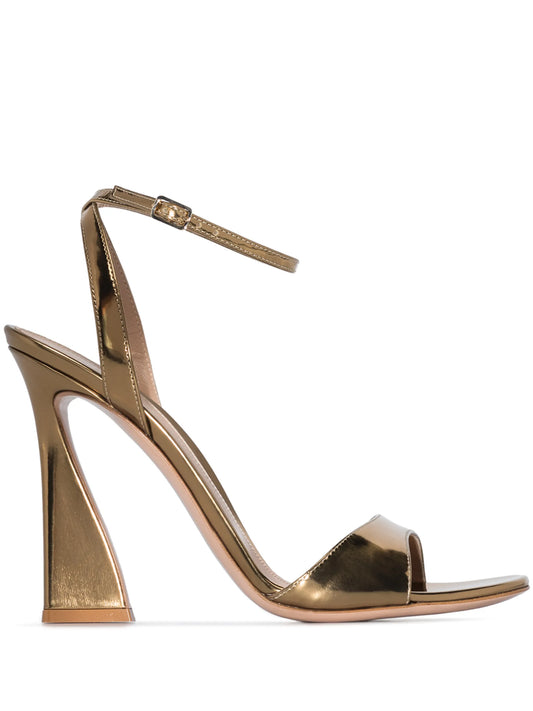 Aura 105mm patent leather sandals