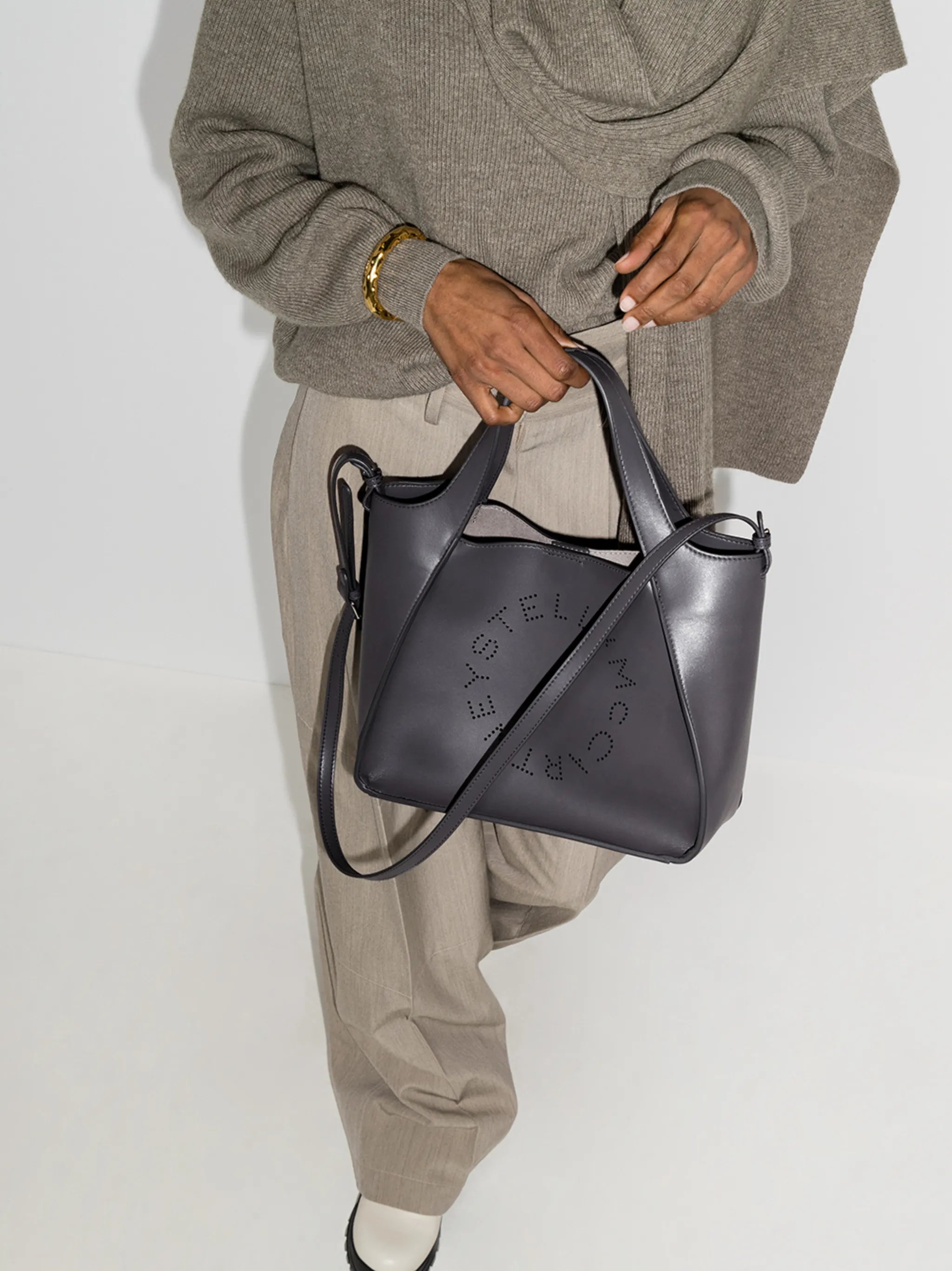 perforated logo crossbody bag