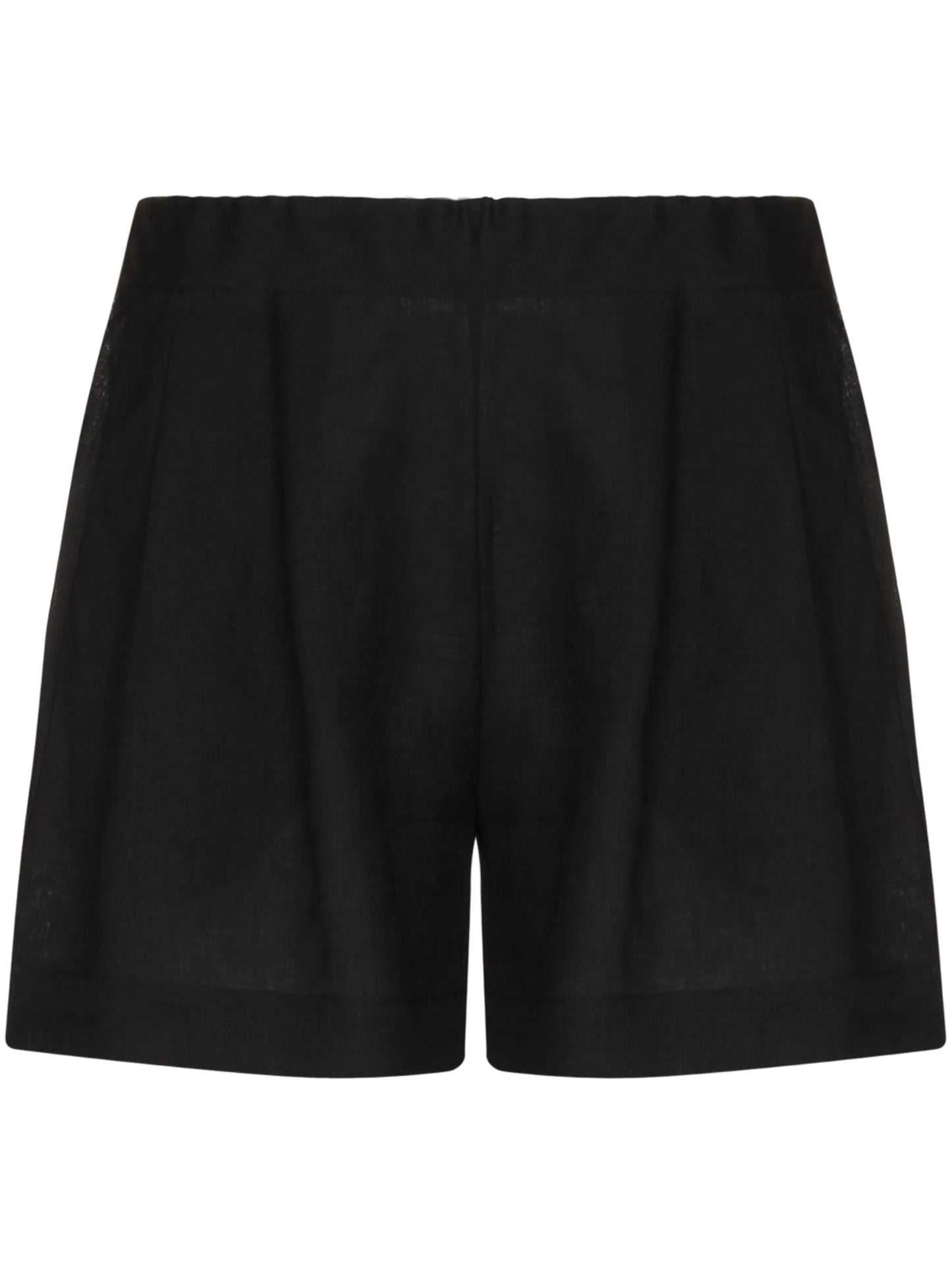 organic linen elasticated shorts