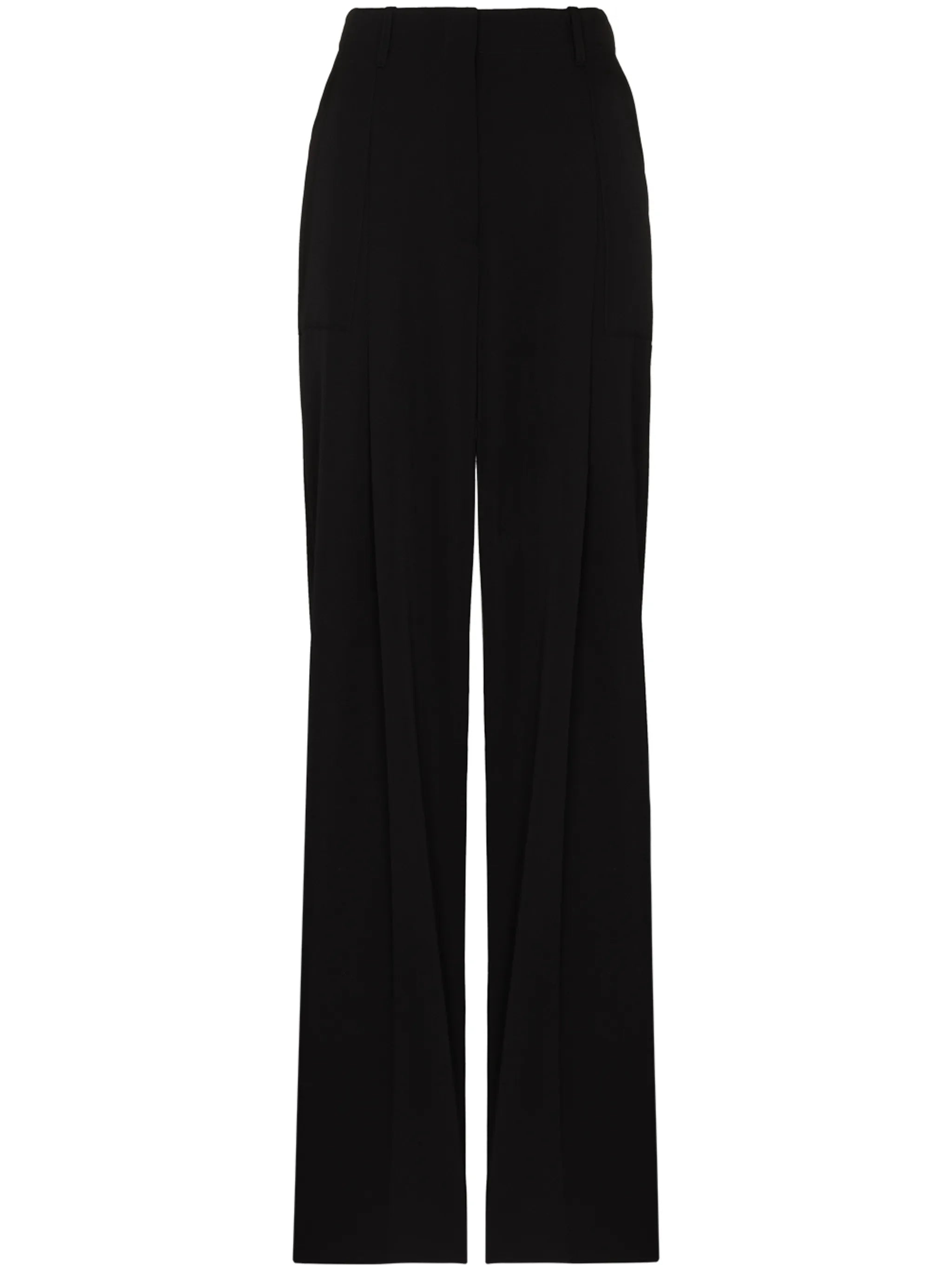 wide-leg tailored trousers