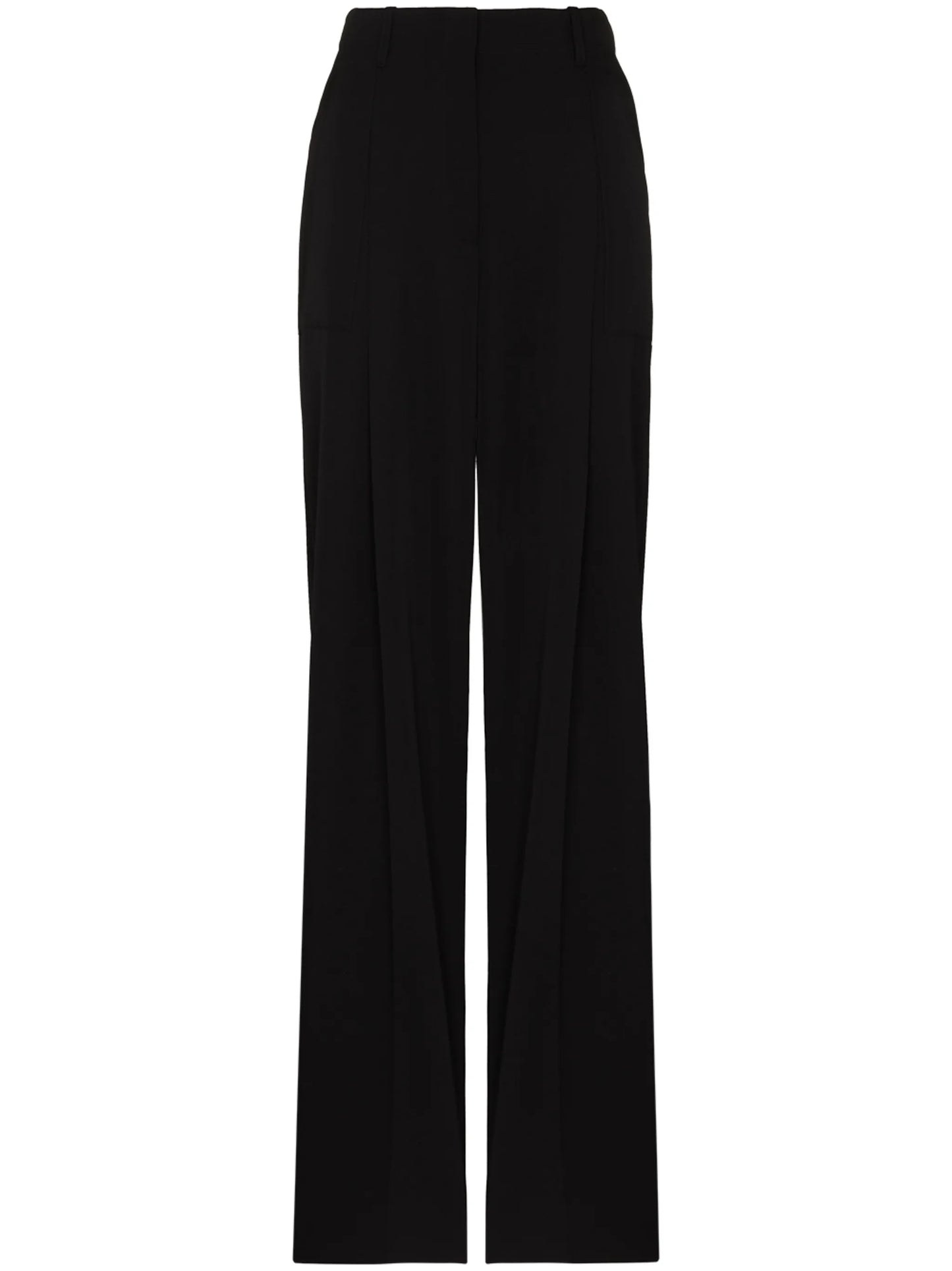 wide-leg tailored trousers