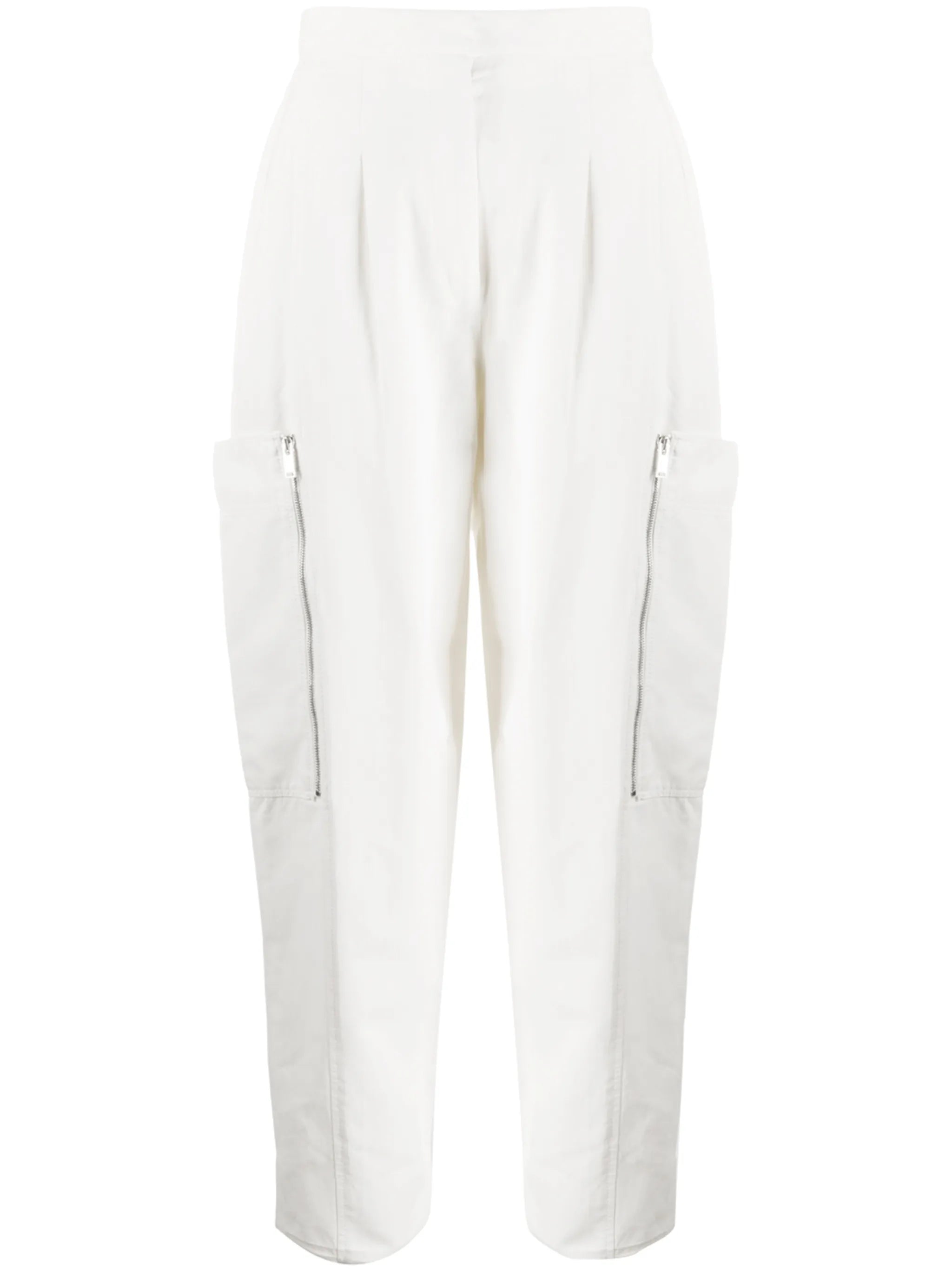 tapered high-waisted trousers