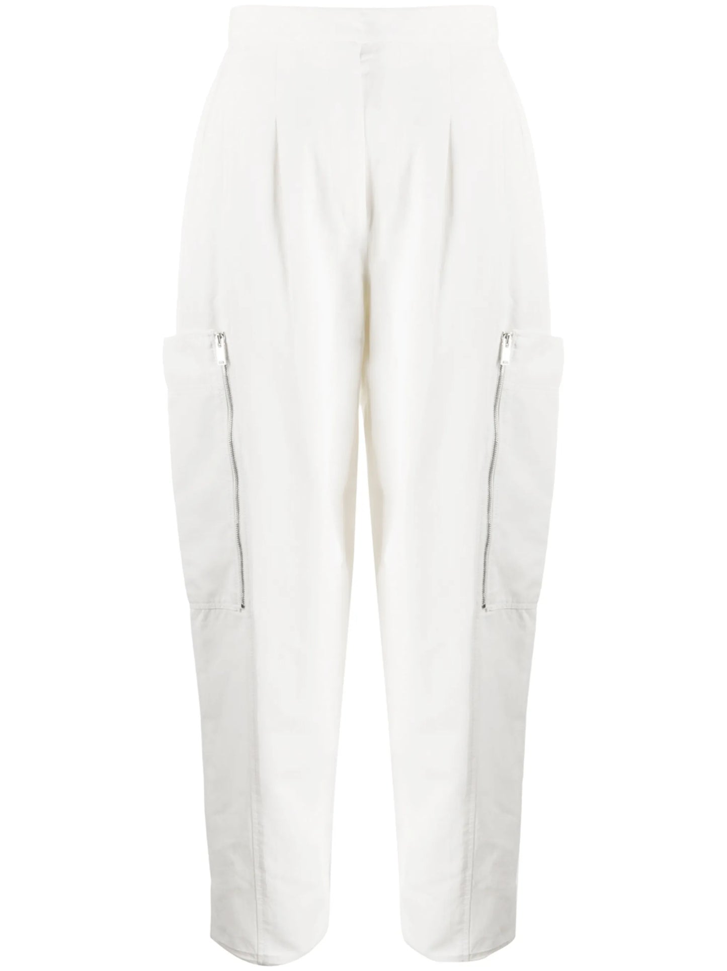 tapered high-waisted trousers