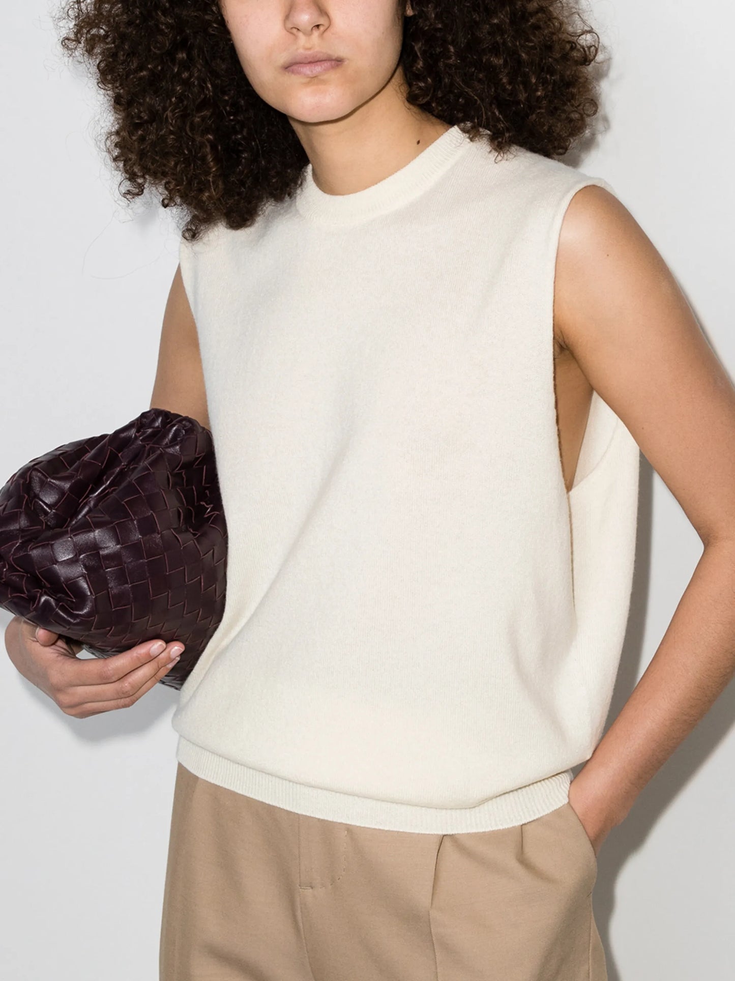 fine-knit tank top