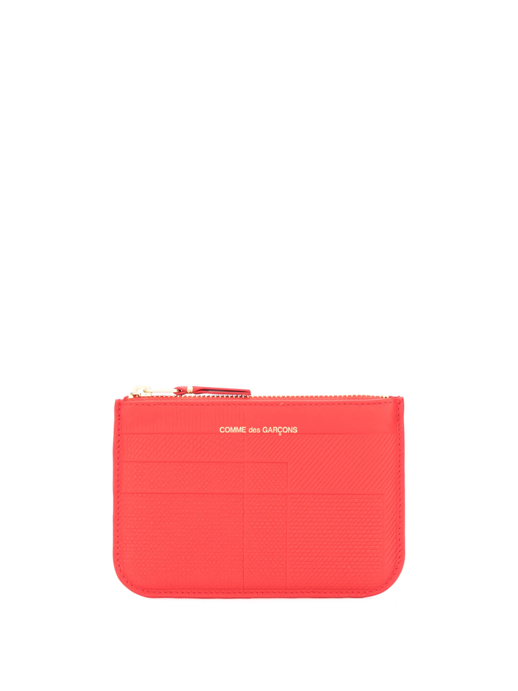 Intersection textured leather wallet