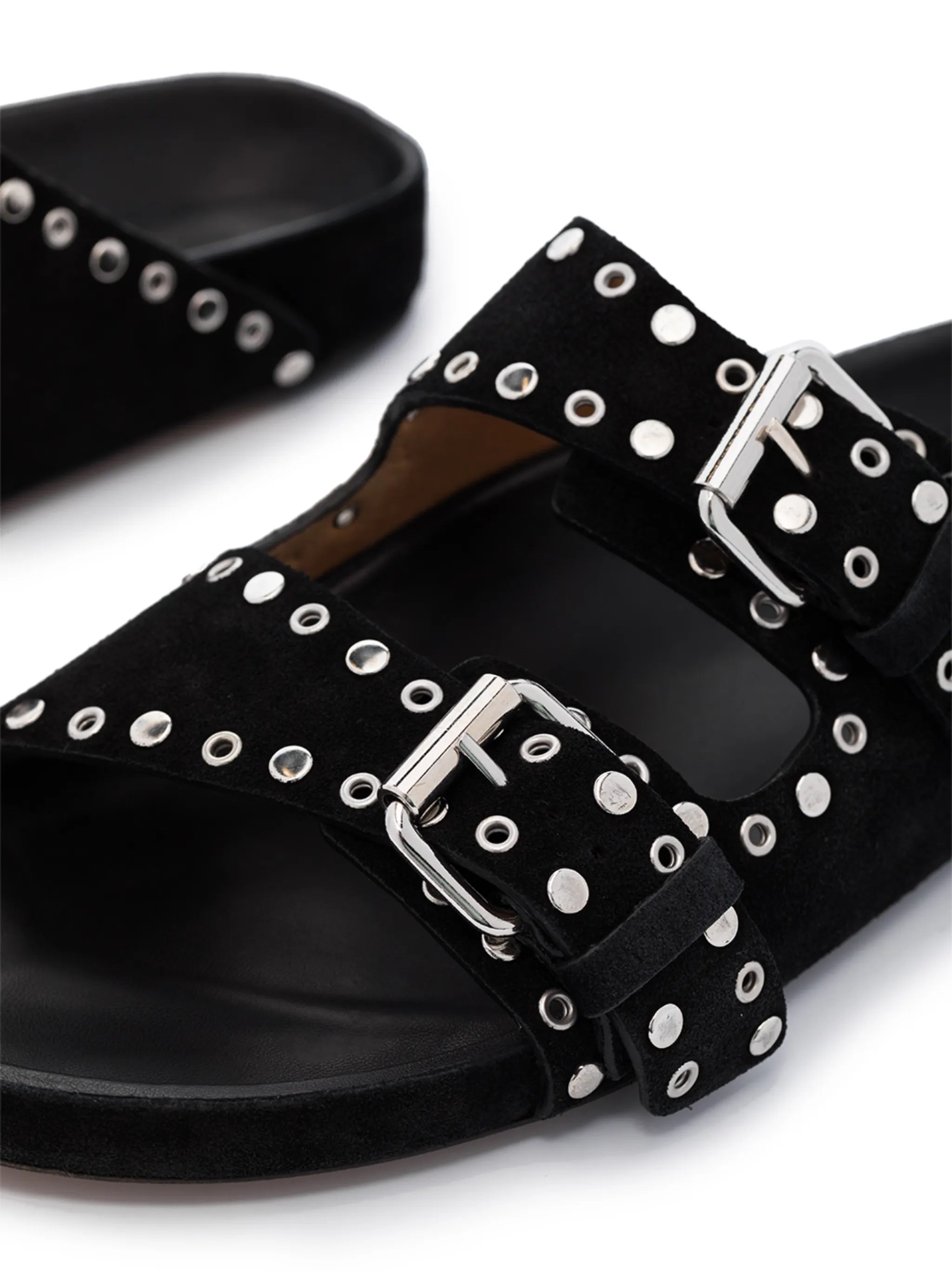 Lennyo stud-embellished suede sandals