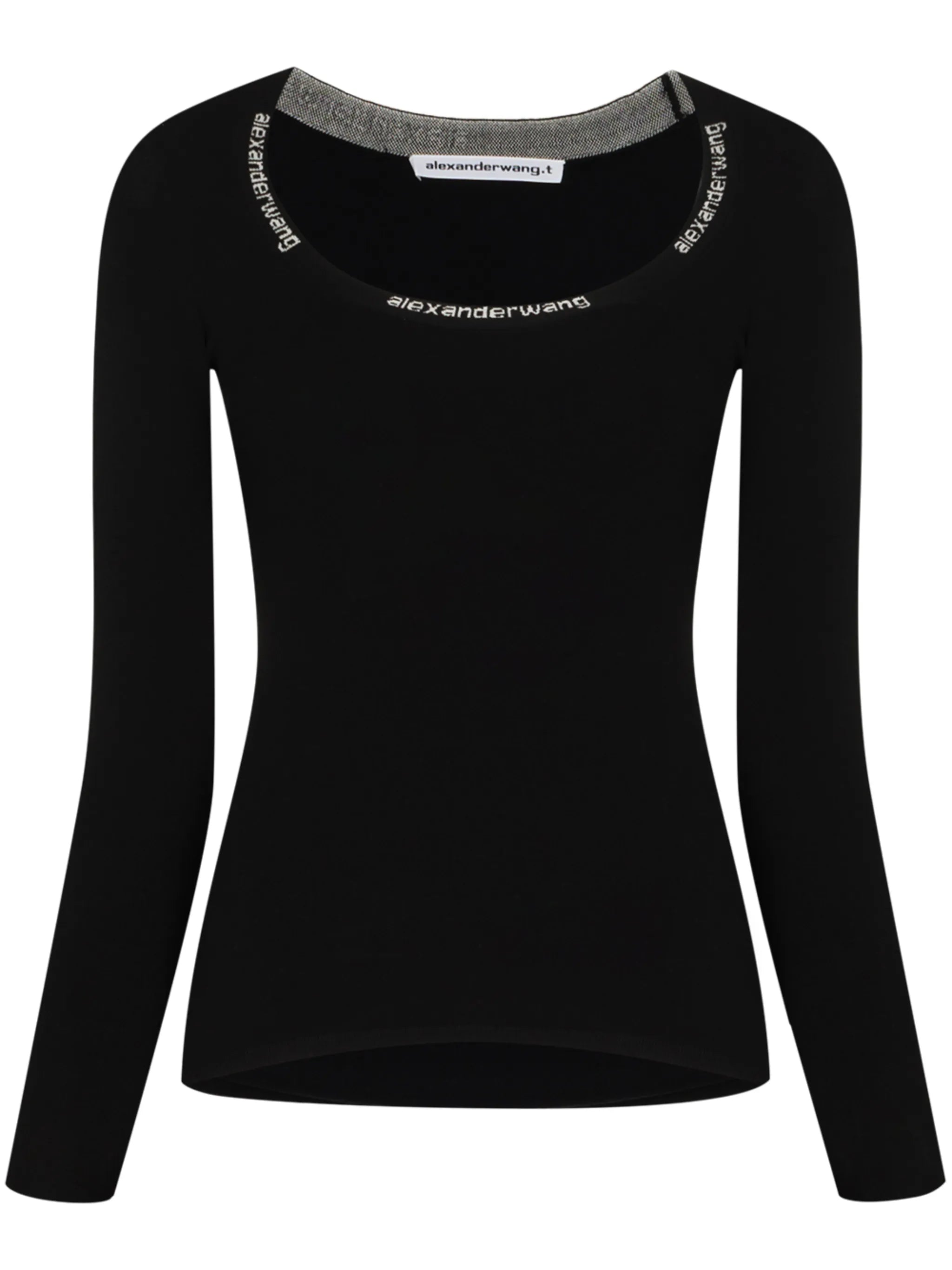 logo-trim long-sleeve T-shirt