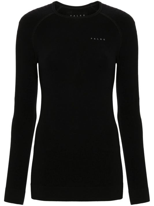 Tech logo-print performance top