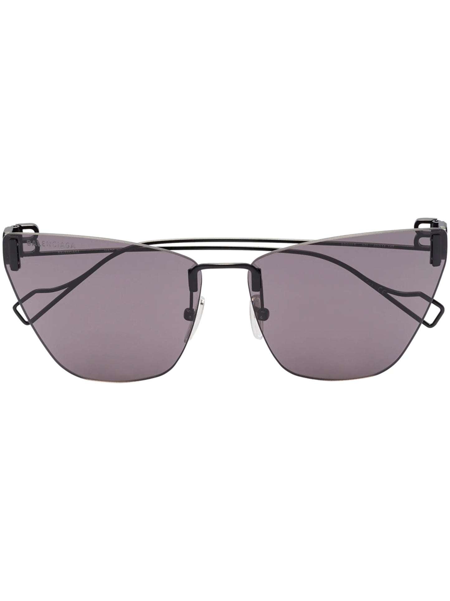 Light cat-eye frame sunglasses